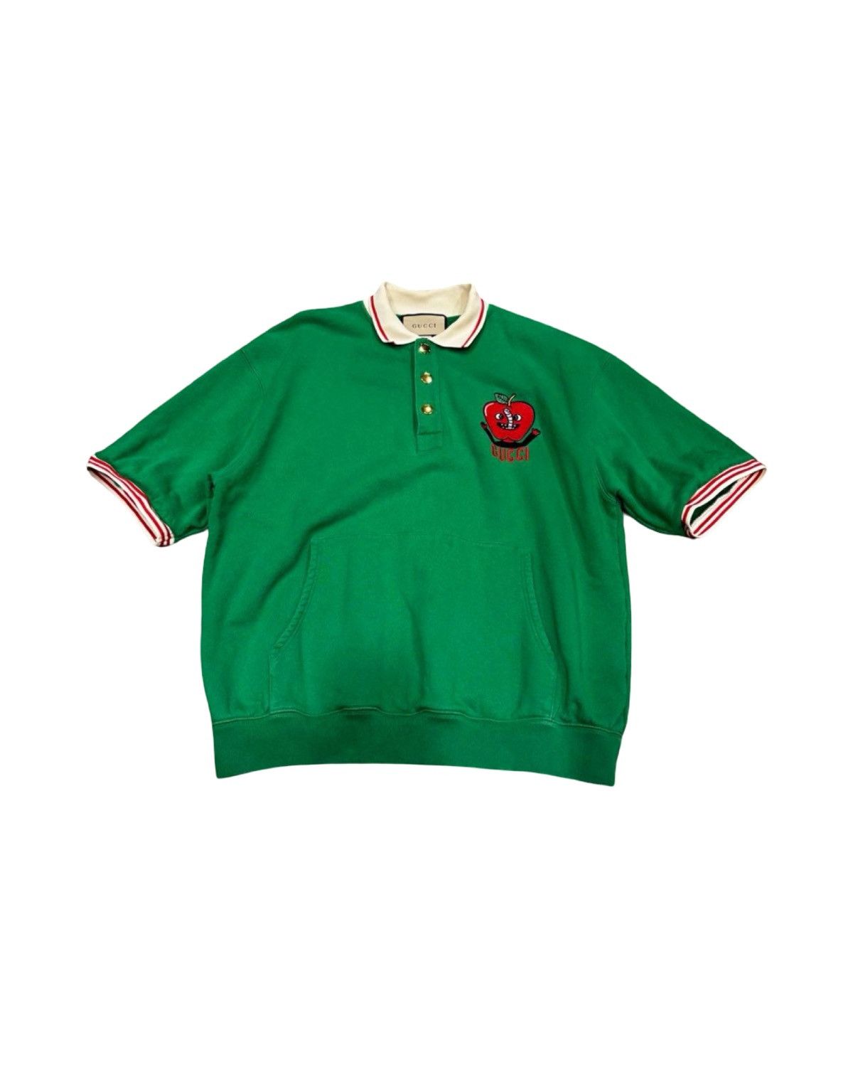 Gucci Apple Embroidery Logo Polo T-Shirt Size US M / EU 48-50 / 2 - 1 Thumbnail