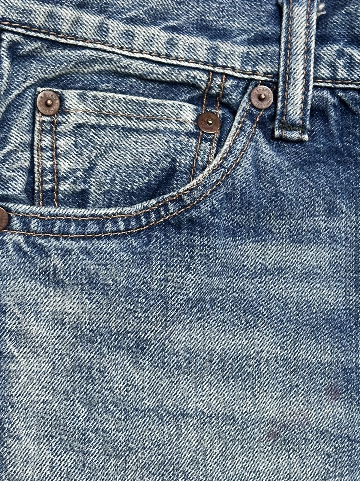 Johnbull Johnbull Selvage Distressed Japan Denim Slimfit Faded Wash Size US 32 / EU 48 - 5 Thumbnail