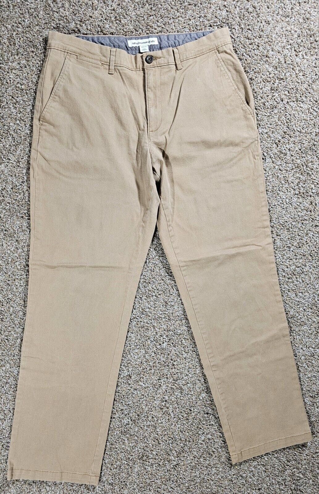 Other Amazon Essentials Mens Classic Fit Stretch Khaki Beige 34x32 Size US 34 / EU 50 - 2 Thumbnail