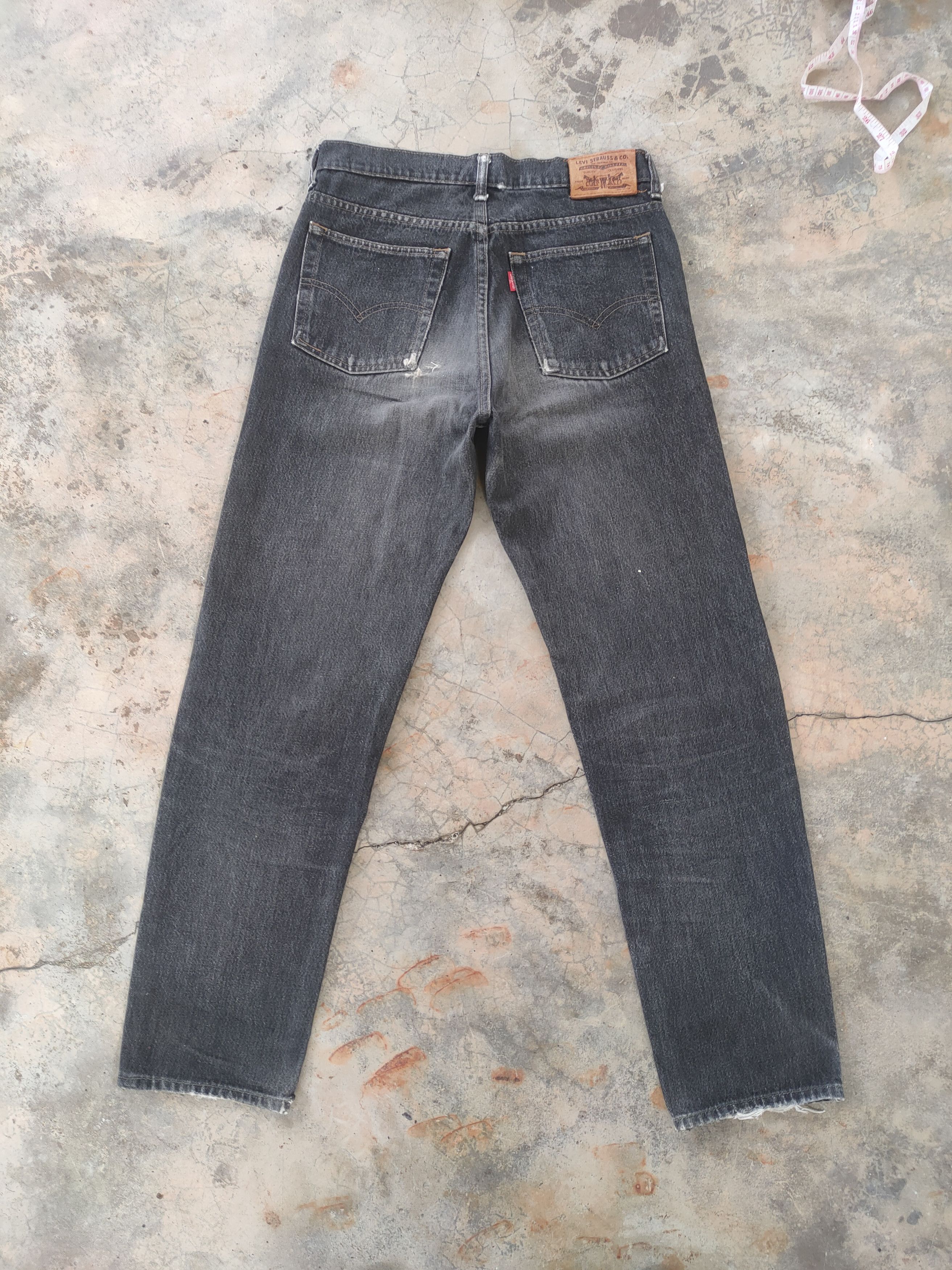 Levi's Vintage Clothing W30 VINTAGE 89' LEVI'S 626 RIPPED FADED BLACK JEANS DENIM Size US 30 / EU 46 - 8 Thumbnail