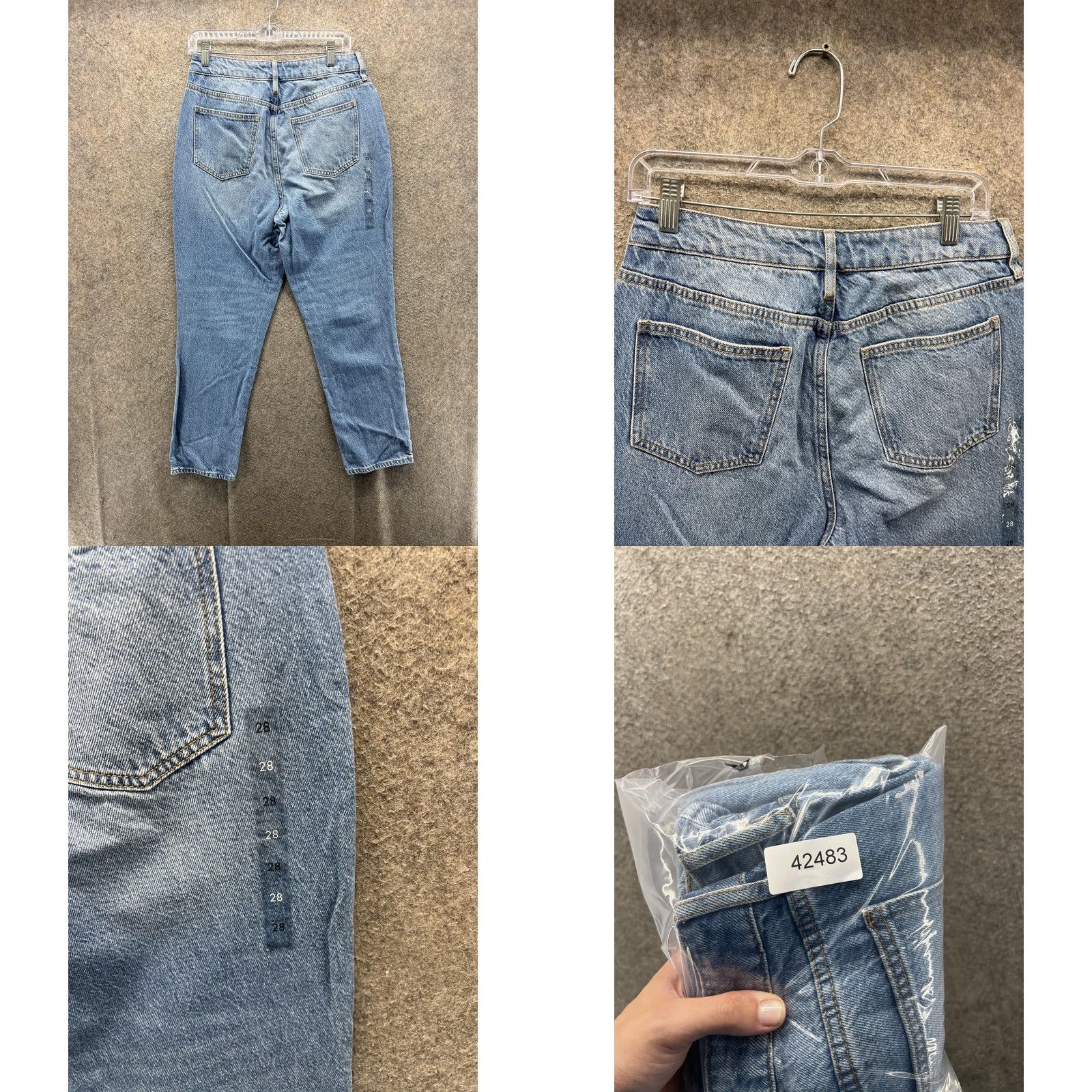 Pacsun PacSun Mom Jean Jeans Womens 28 Blue Medium Wash High Rise Relaxed Denim Pants Size 28" / US 6 / IT 42 - 9 Thumbnail