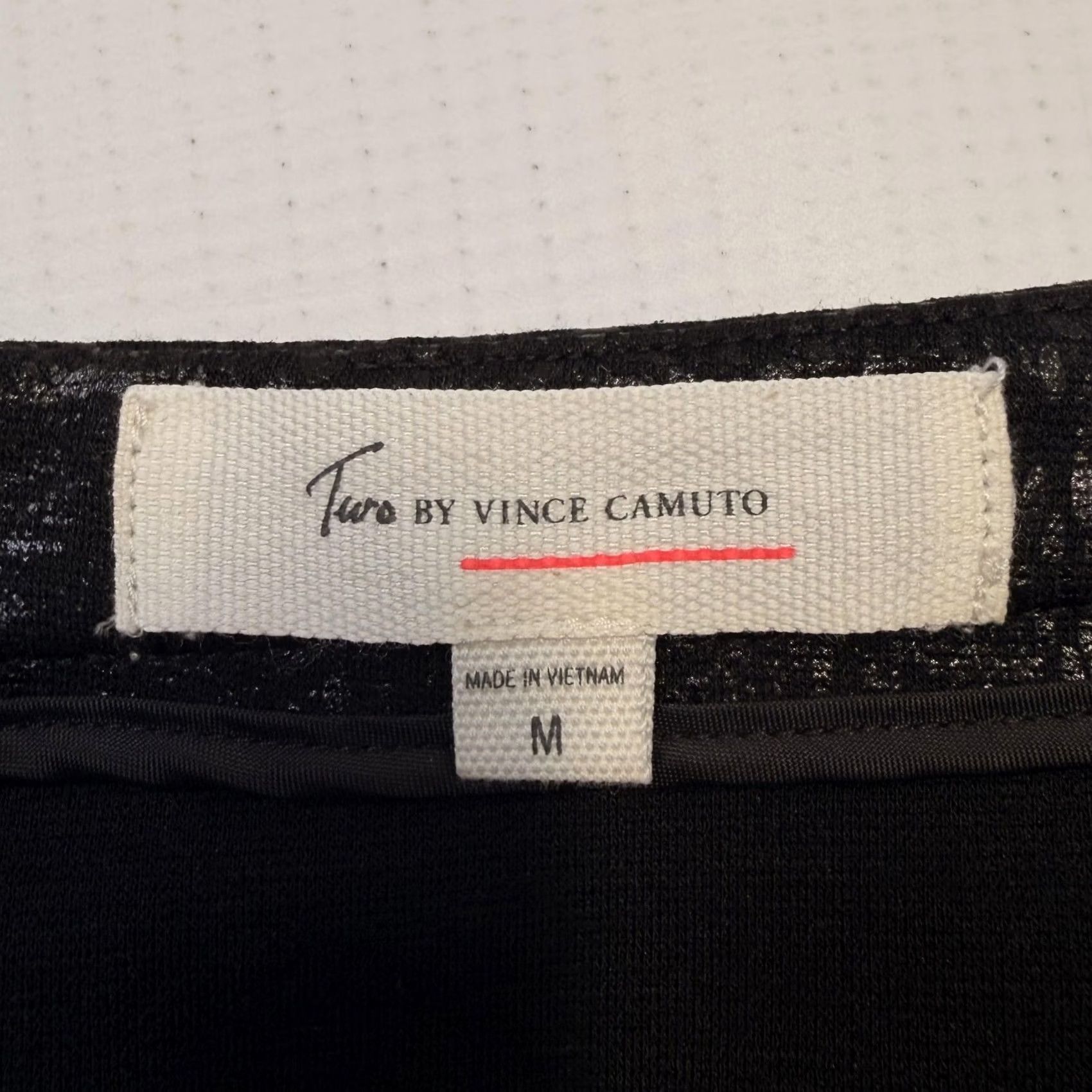 Vince Camuto Two by Vince Camuto Skirt Womens M Black Snake Print Wrap Zip Mini Knit Size 32" / US 10 / IT 46 - 6 Thumbnail