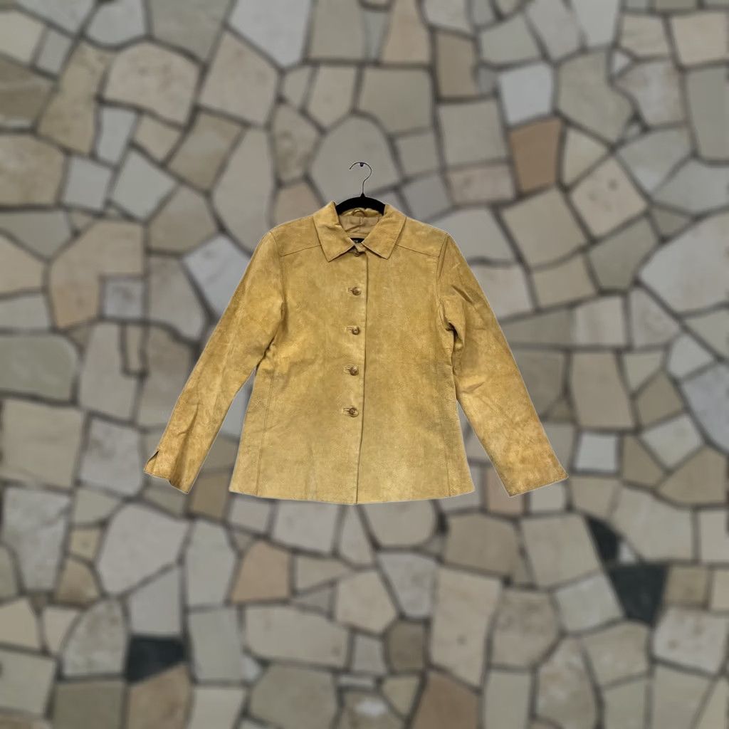 Vintage Valerie Stevens Womens Jacket S Tan Suede Button-Front Vintage? No Size S / US 4 / IT 40 - 1 Thumbnail