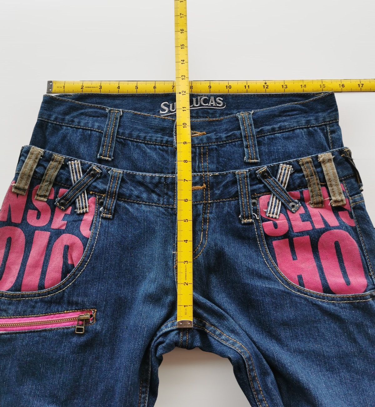 Hysteric Glamour Double waisted Sunlucas Denim Jeans Size US 31 - 11 Thumbnail