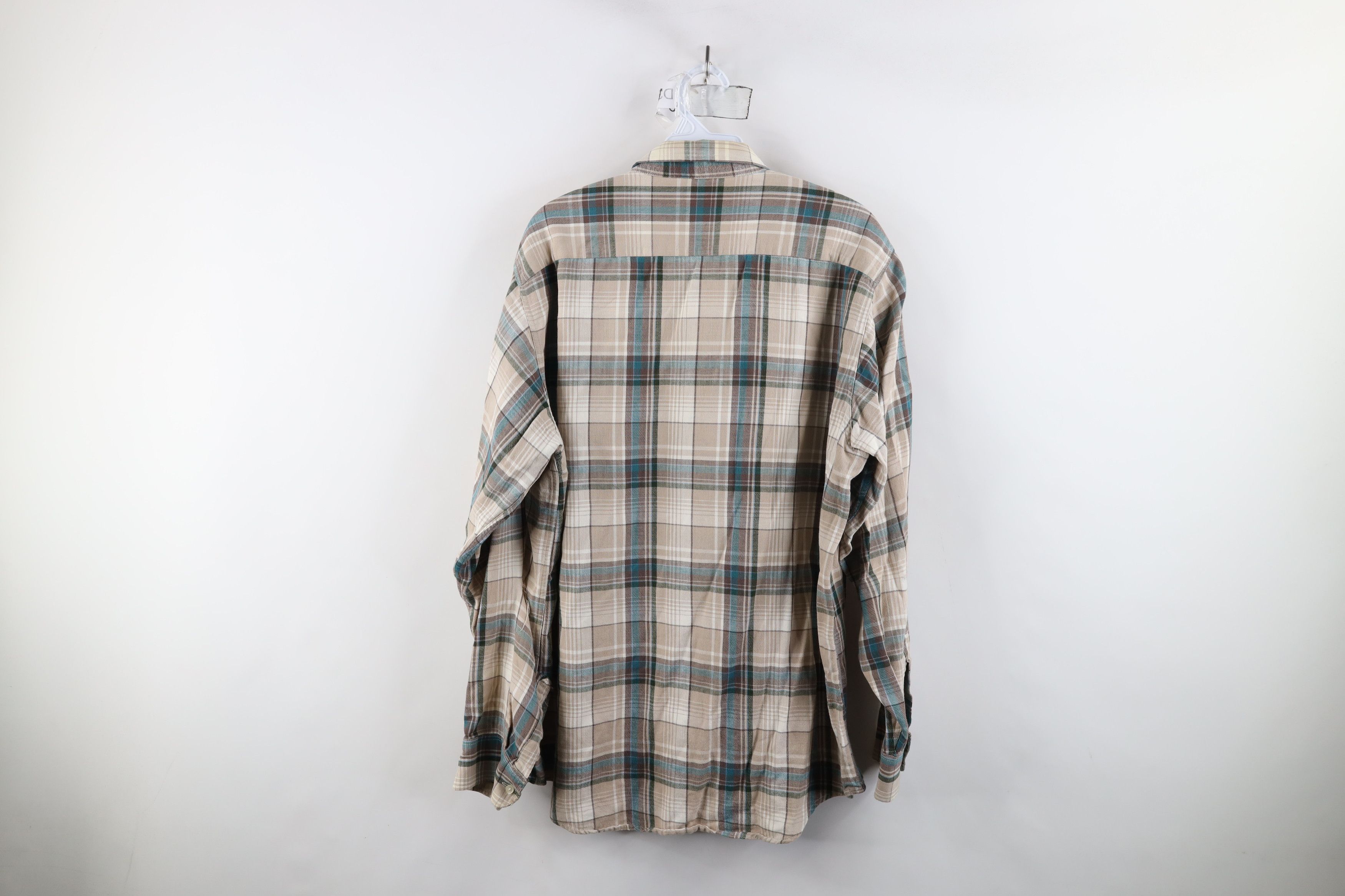 L.L. Bean × Vintage Vintage 90s LL Bean Flannel Collared Button Down Shirt Plaid Size US L / EU 52-54 / 3 - 13 Thumbnail