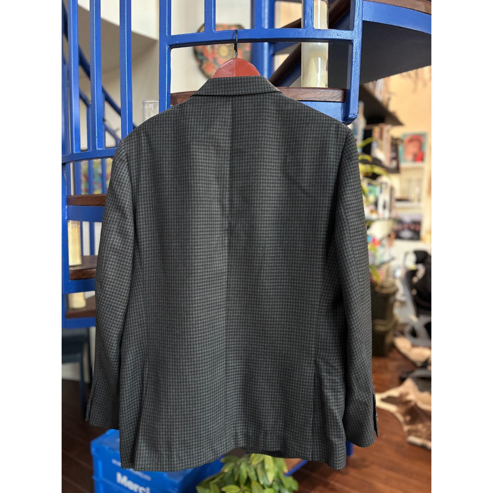 Other Hugh & Crye Gray Checkered Tailored Blazer Fits L/XL Size US L / EU 52-54 / 3 - 2 Thumbnail