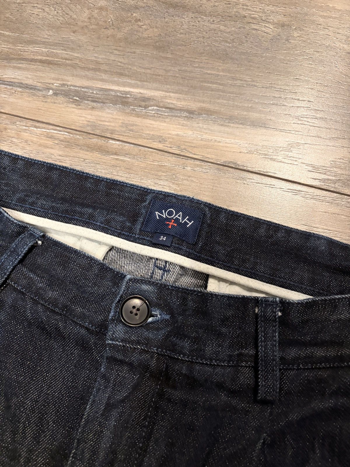 Noah Pleated Denim Pants Size US 34 / EU 50 - 4 Thumbnail