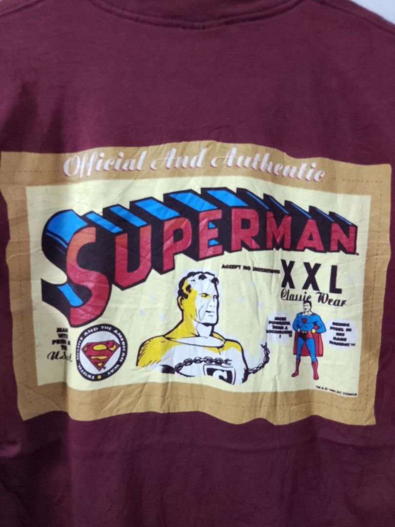 Vintage Vintage 90s Superman Tee Size US L / EU 52-54 / 3 - 3 Thumbnail