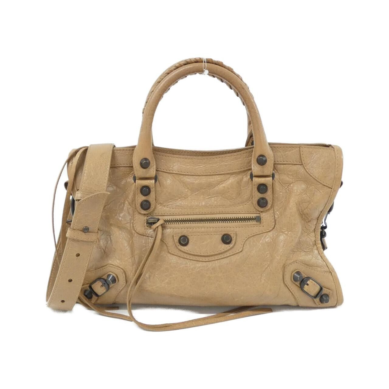 Balenciaga Balenciaga Le City Small Lambskin Bag Leather Handbag 8114422abek Duty Free For Usa in Brown, Women's