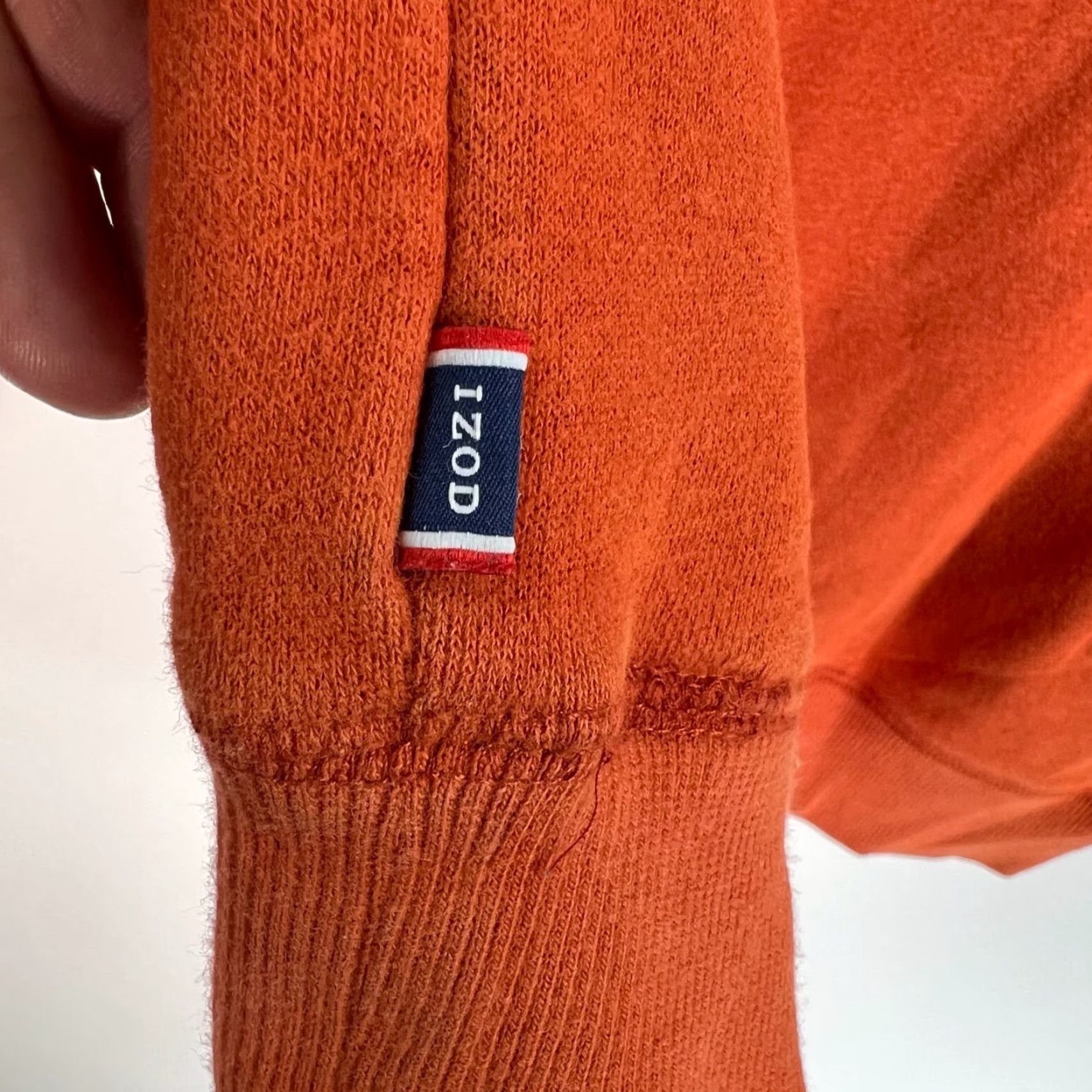 Izod VINTAGE IZOD Long Sleeve Sweatshirt Mens XL Orange Crew Neck Pullover Size US XL / EU 56 / 4 - 5 Thumbnail