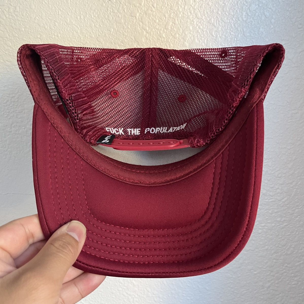 Fuck The Population 2025’ Fuck The Population FTP OG Logo Foam Trucker Hat O/S Size ONE SIZE - 4 Thumbnail