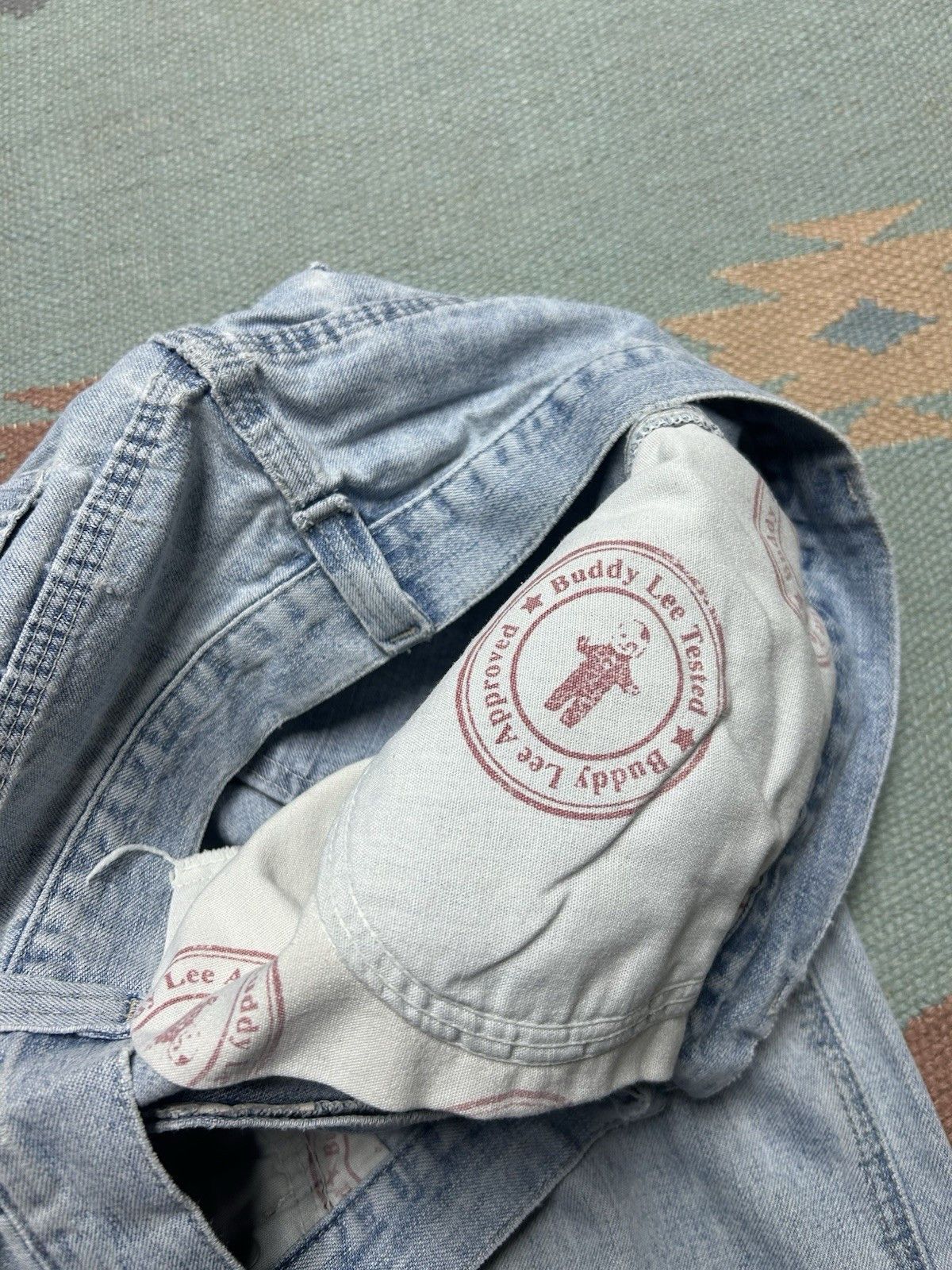 Vintage Vtg Lee can’t bust em carpenter jeans light wash baggy 32x31 Size US 32 / EU 48 - 14 Thumbnail