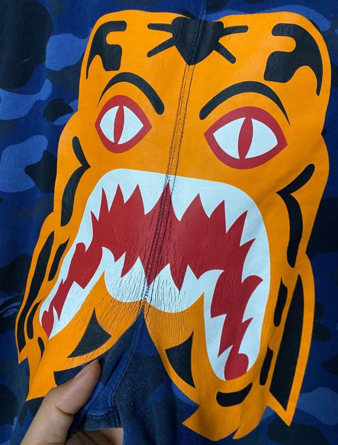 Bape Bape Tiger Blue Camo Sweatpants Size US 32 / EU 48 - 2 Thumbnail