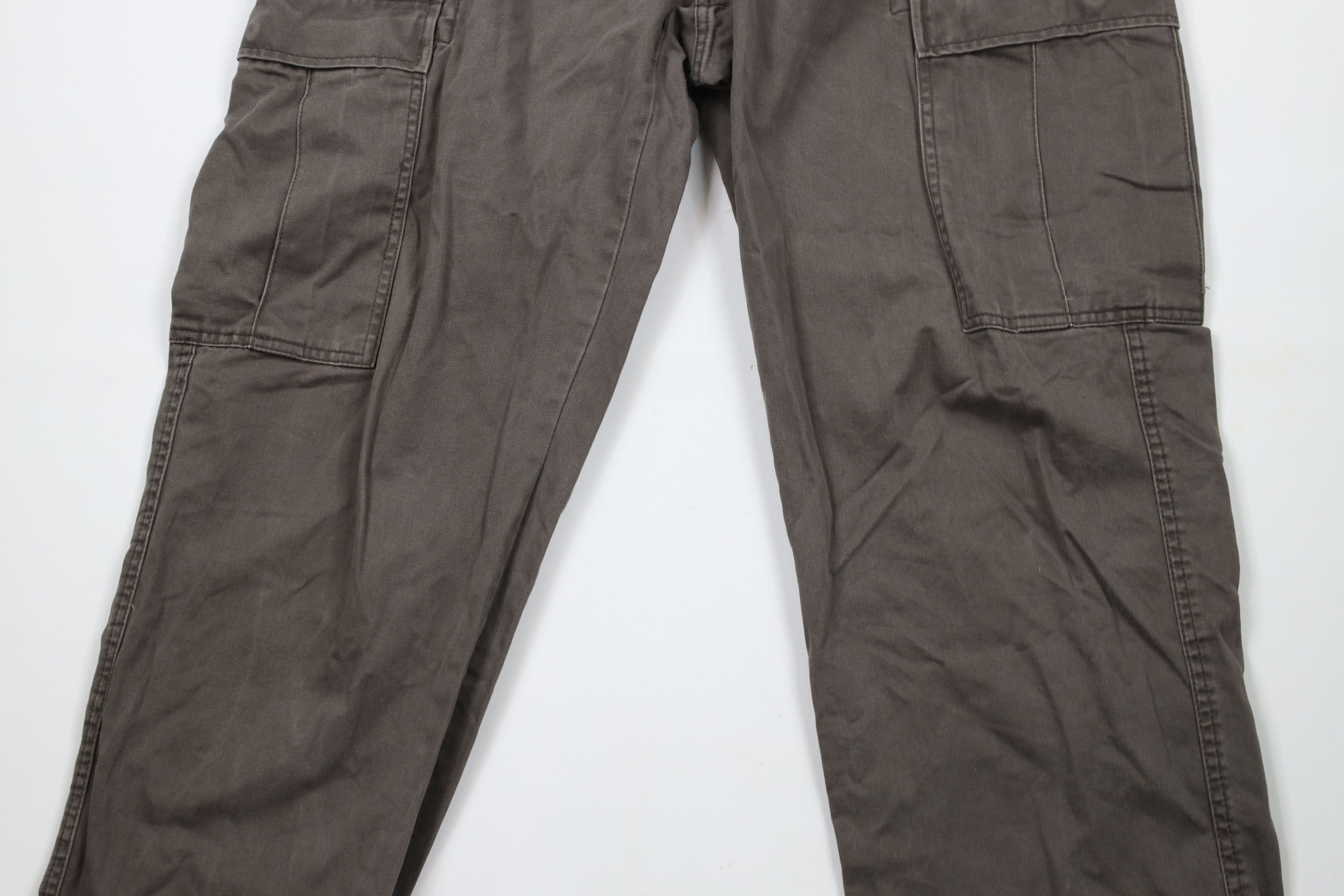 Chaps × Vintage Vintage Y2K Chaps Baggy Wide Leg Cargo Pants Gray Cotton Size US 36 / EU 52 - 3 Thumbnail