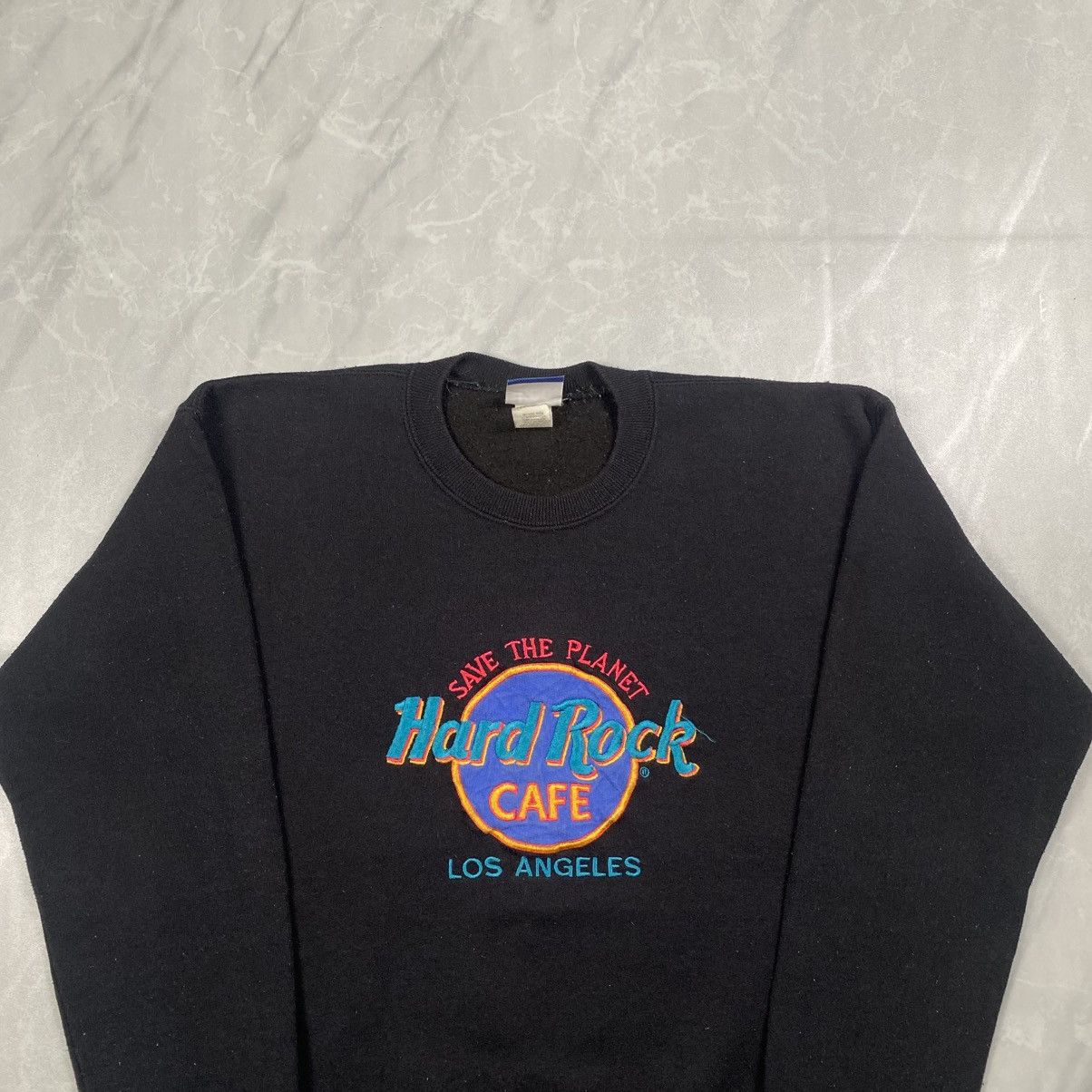 Hard Rock Cafe Vintage 90s Lee Hard Rock Cafe Los Angeles Crewneck Size US S / EU 44-46 / 1 - 2 Thumbnail