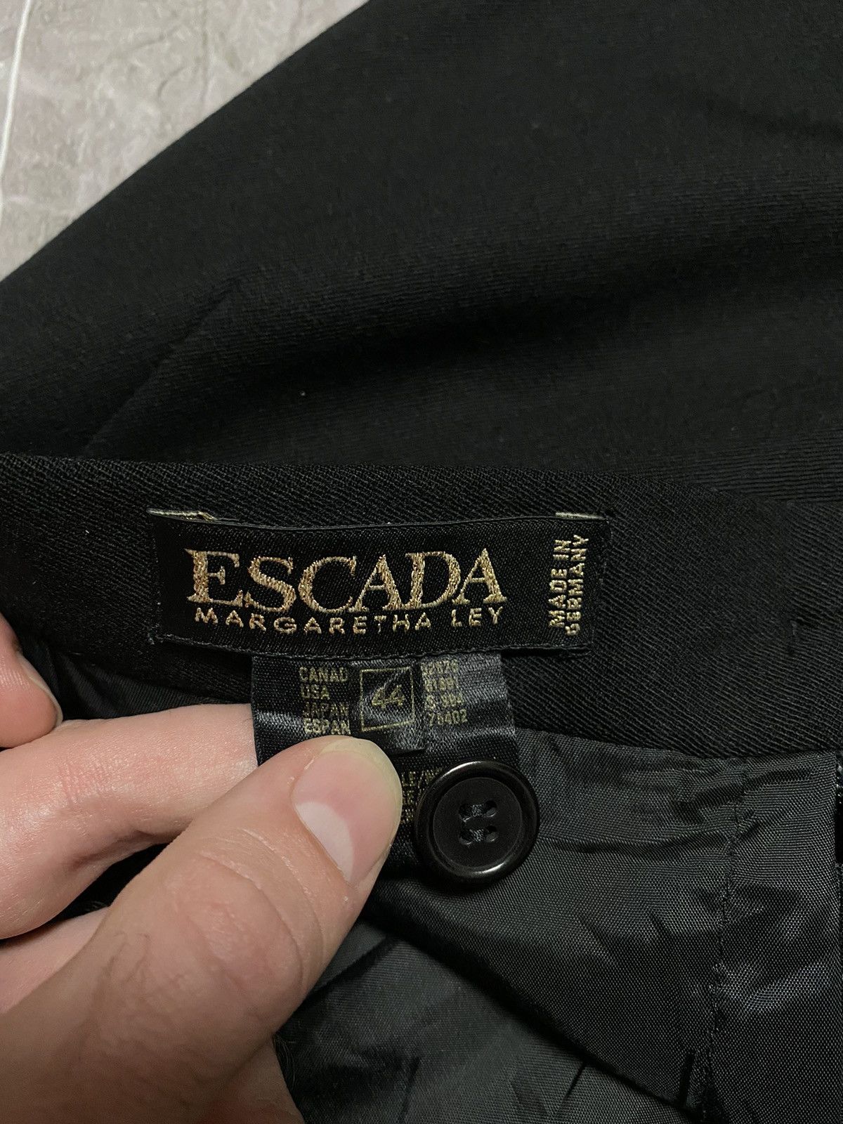 Designer × Escada × Vintage Escada vintage Lana wool midi skirt Size 30" / US 8 / IT 44 - 8 Thumbnail