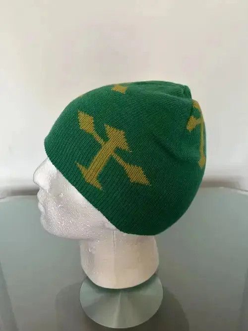 Other Gothic Cross Beanie (slime green) Size ONE SIZE - 4 Thumbnail