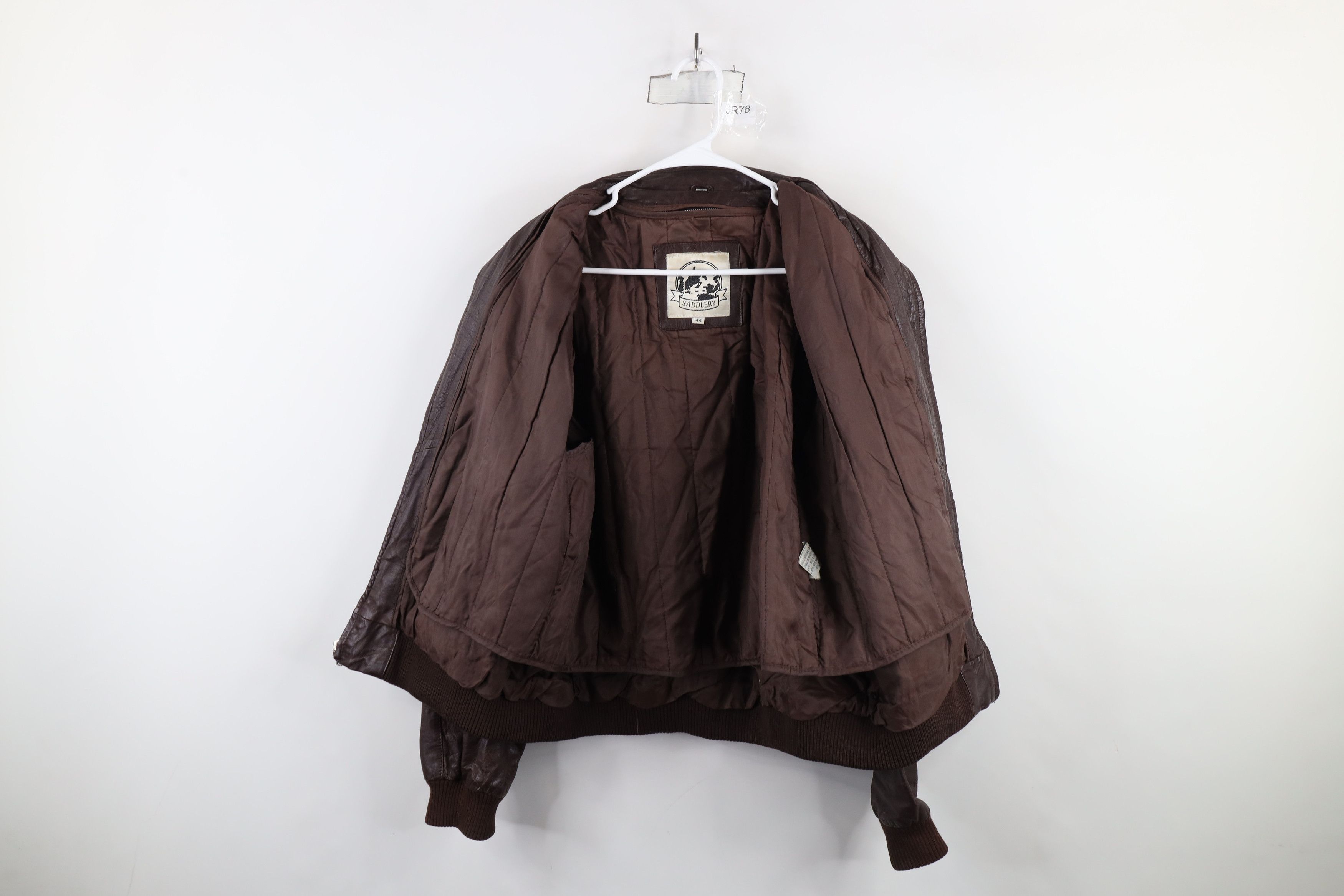 Vintage Vintage 80s 90s Streetwear Leather Bomber Jacket Oxblood Size US XXL / EU 58 / 5 - 8 Thumbnail