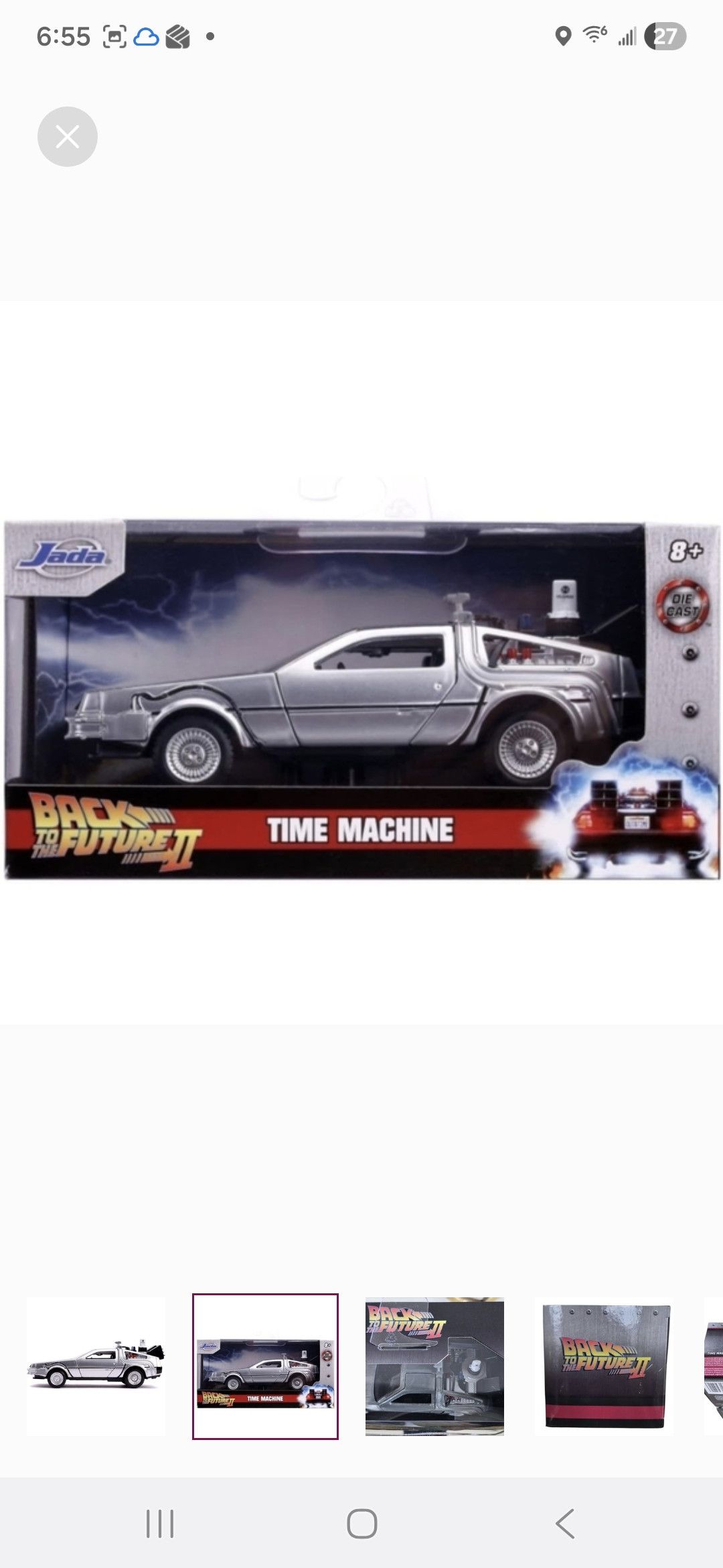 Other BACK TO THE FUTURE TIME MACHINE II DIE-CAST-Jadatoys Size ONE SIZE - 2 Thumbnail