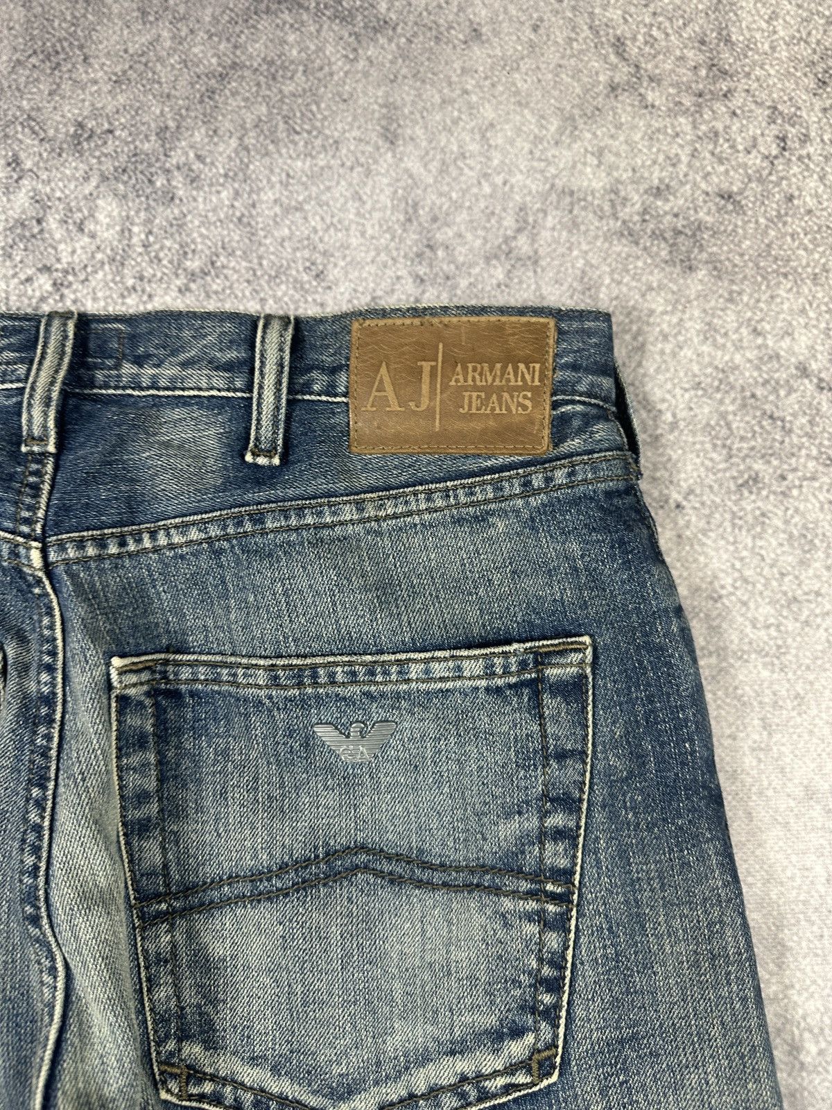 Armani Y2K Vintage Armani Jeans Logo Pants Streetwear Casual VTg M Size US 33 - 4 Thumbnail