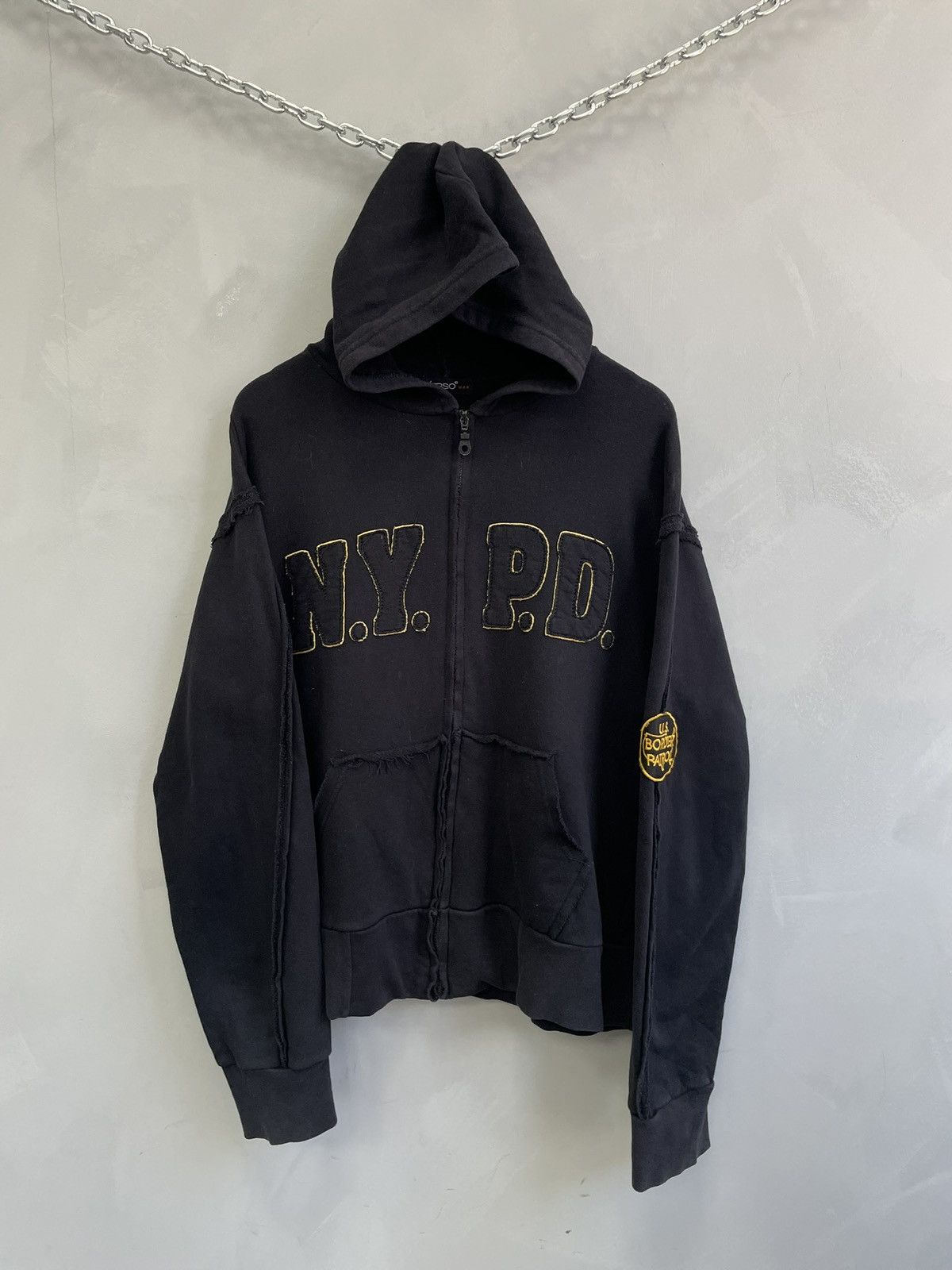 Diesel Vintage lgb style Police N.Y.P.D. Boxy hoodie y2k Size US L / EU 52-54 / 3 - 2 Thumbnail