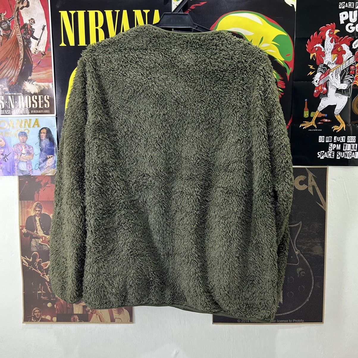 Uniqlo Vintage Uniqlo Japanese Army Green Sherpa Sweater Size US M / EU 48-50 / 2 - 5 Thumbnail