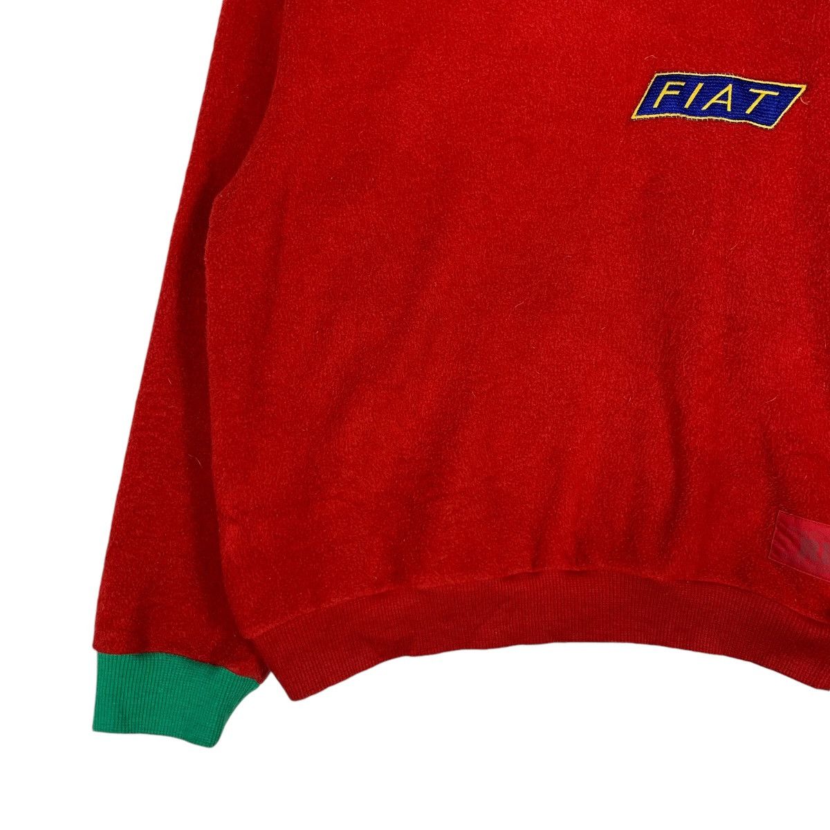 Japanese Brand Vintage FIAT Garwhar Red Fleece Sweatshirt #1380-C62 Size US L / EU 52-54 / 3 - 3 Thumbnail
