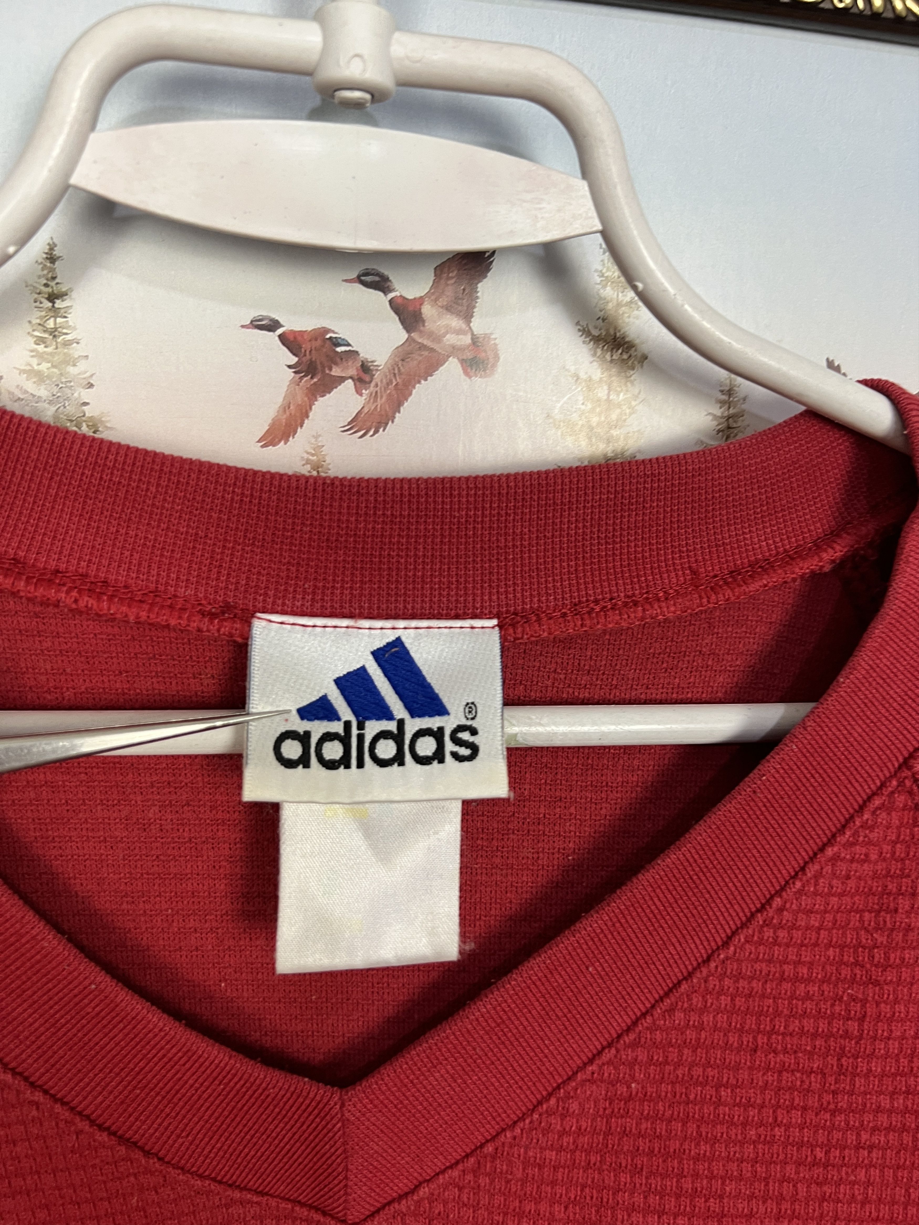 Adidas Vintage 90's Sweatshirt Over Print Big Logo Crewneck Jacket Size US L / EU 52-54 / 3 - 8 Thumbnail