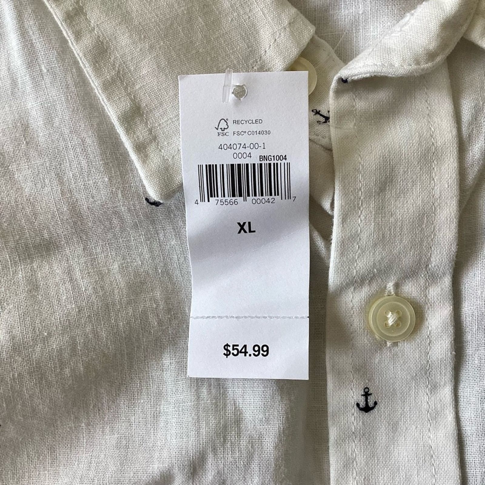 Banana Republic Banana Republic Linen/Cotton Blend Button Down Size US XL / EU 56 / 4 - 4 Thumbnail