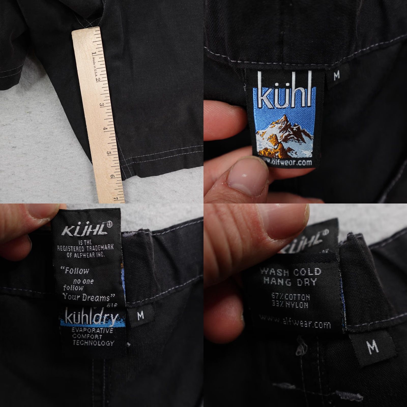 Vintage Kuhl Shorts Womens Medium Black Kuhldry Cargo Adjustable Waist Hiking Trail Size 32" / US 10 / IT 46 - 8 Thumbnail