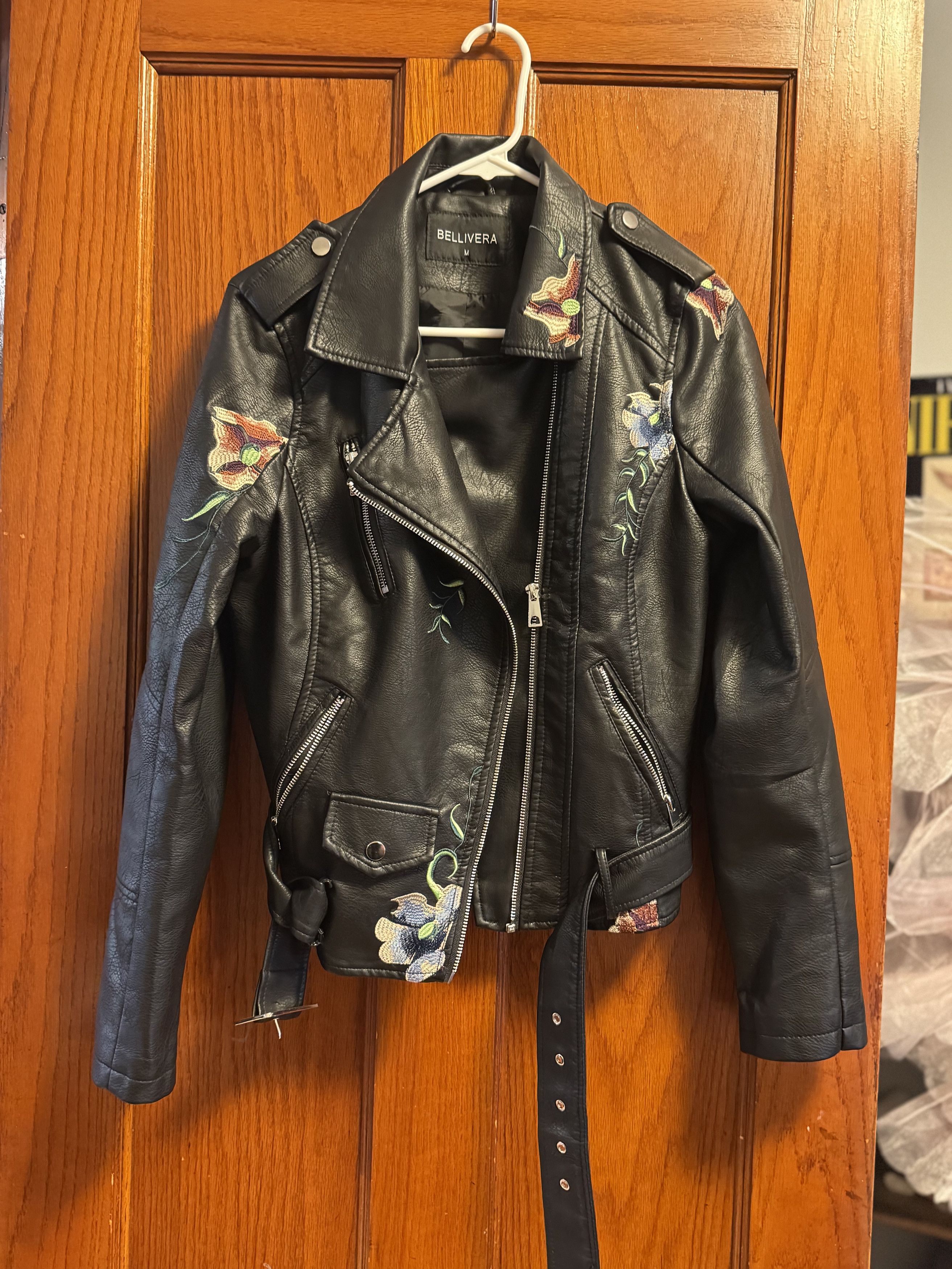 Other Bellivera Moto Jacket w/ Faux Fur Lining – Size M Size M / US 6-8 / IT 42-44 - 2 Thumbnail