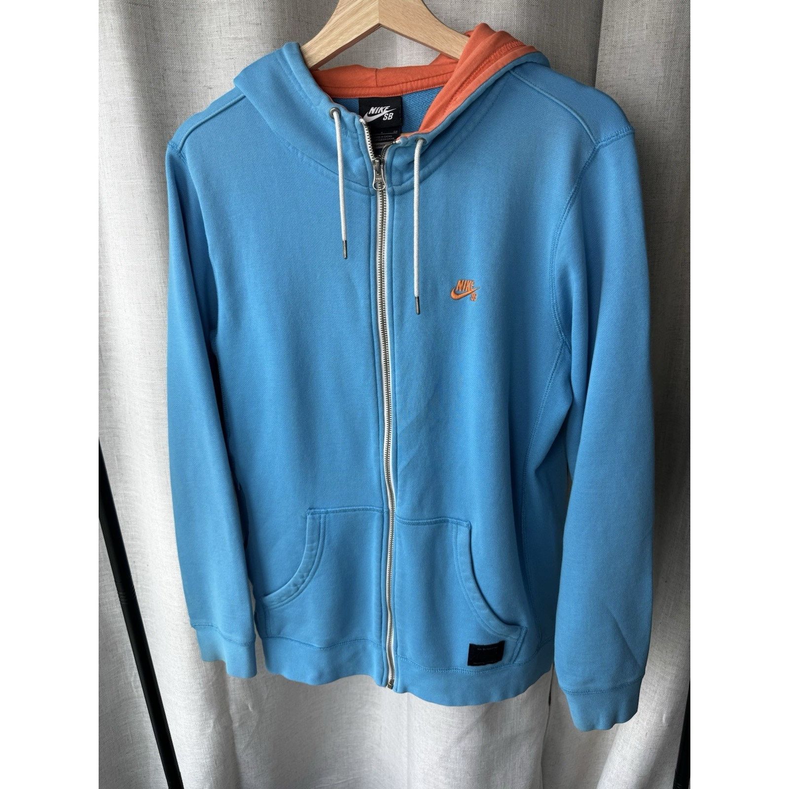 Nike Y2K Nike SB Full Zip Hoodie | Blue & Orange Skateboarding SM Size US S / EU 44-46 / 1 - 1 Thumbnail