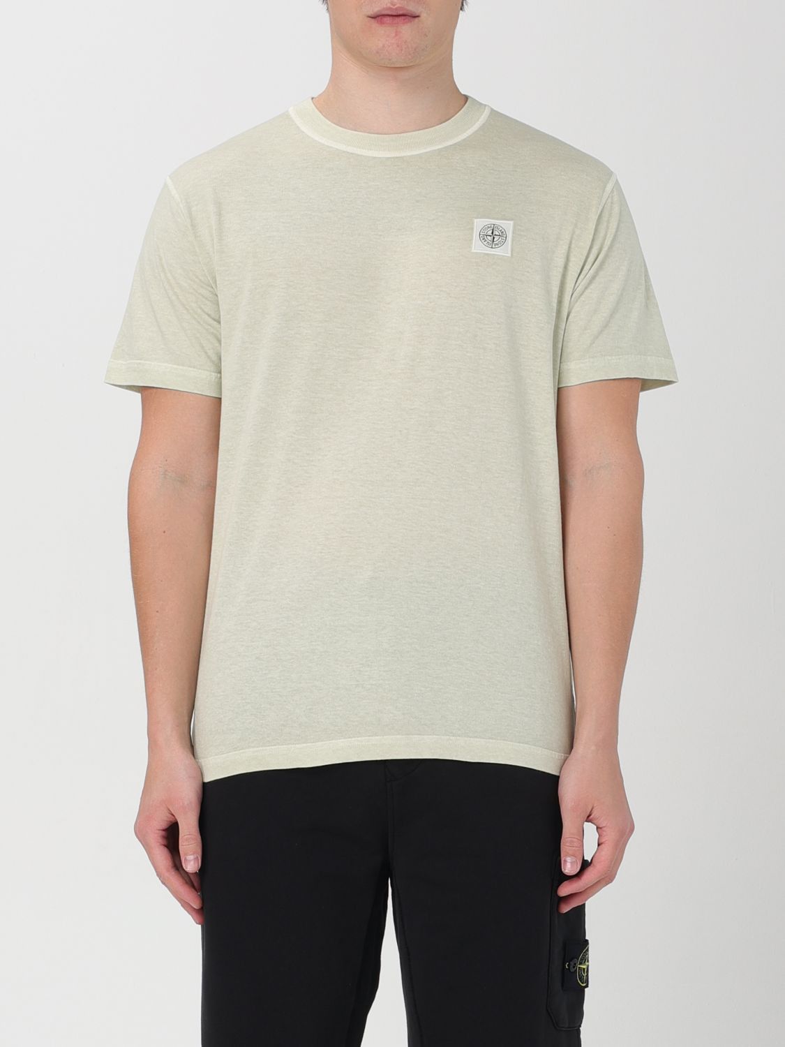 image of Stone Island T-Shirt Men Green (Size Small)