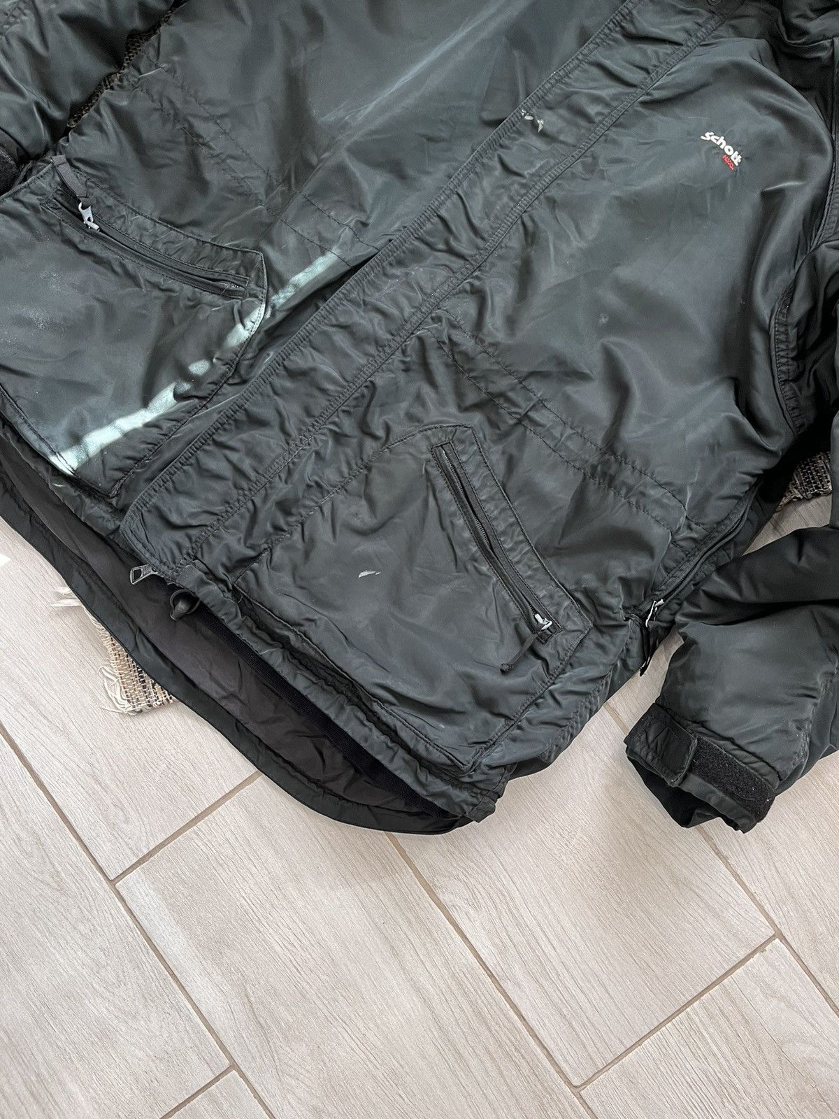 Schott × Vintage Vintage Schott NYC Ski Jacket workwear black minimalistic Size US XL / EU 56 / 4 - 7 Thumbnail