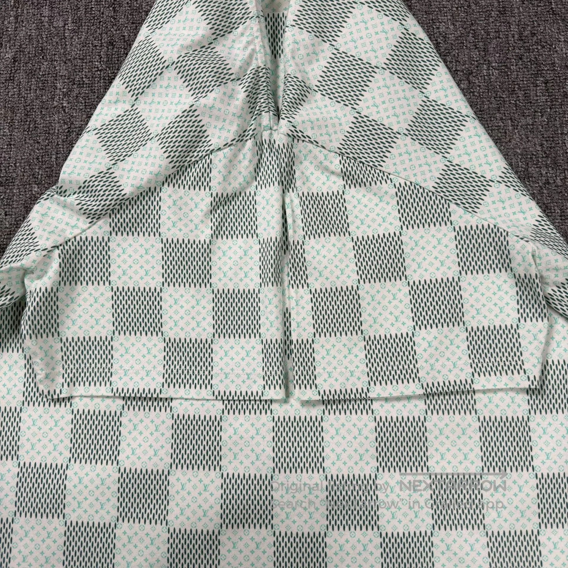 Louis Vuitton LV Pharrell Checkered Green T-Shirt. Size US XL / EU 56 / 4 - 3 Thumbnail