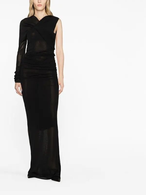 Saint Laurent Paris o1bcso1str1125 Dress in Black Size L / US 10 / IT 46 - 2 Thumbnail