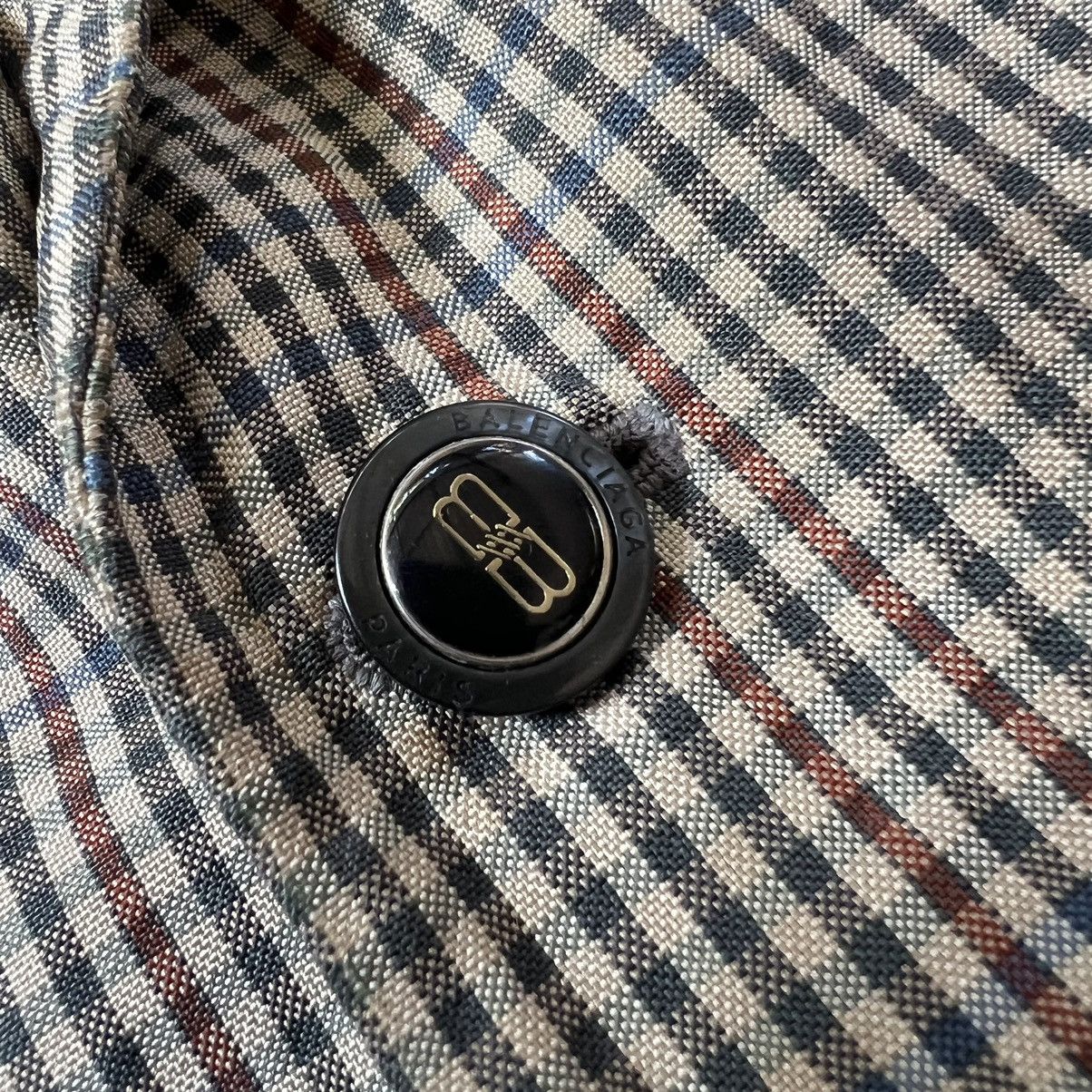 Balenciaga Vintage Balenciaga Plaid Blazer Regular Fit Size 44R - 5 Thumbnail