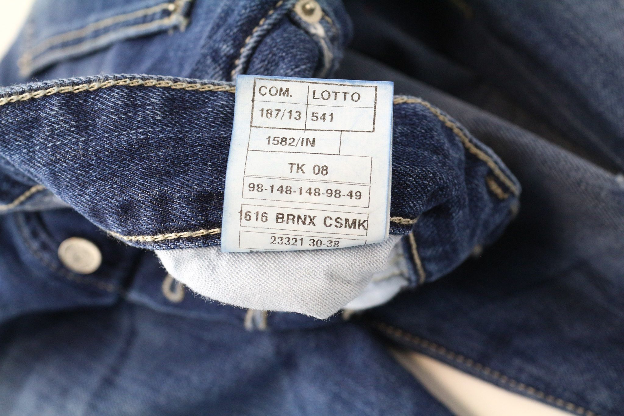 Takeshy Kurosawa TK08 W32 Blue Distressed Slim Button Jeans 75057 Size US 32 / EU 48 - 6 Thumbnail
