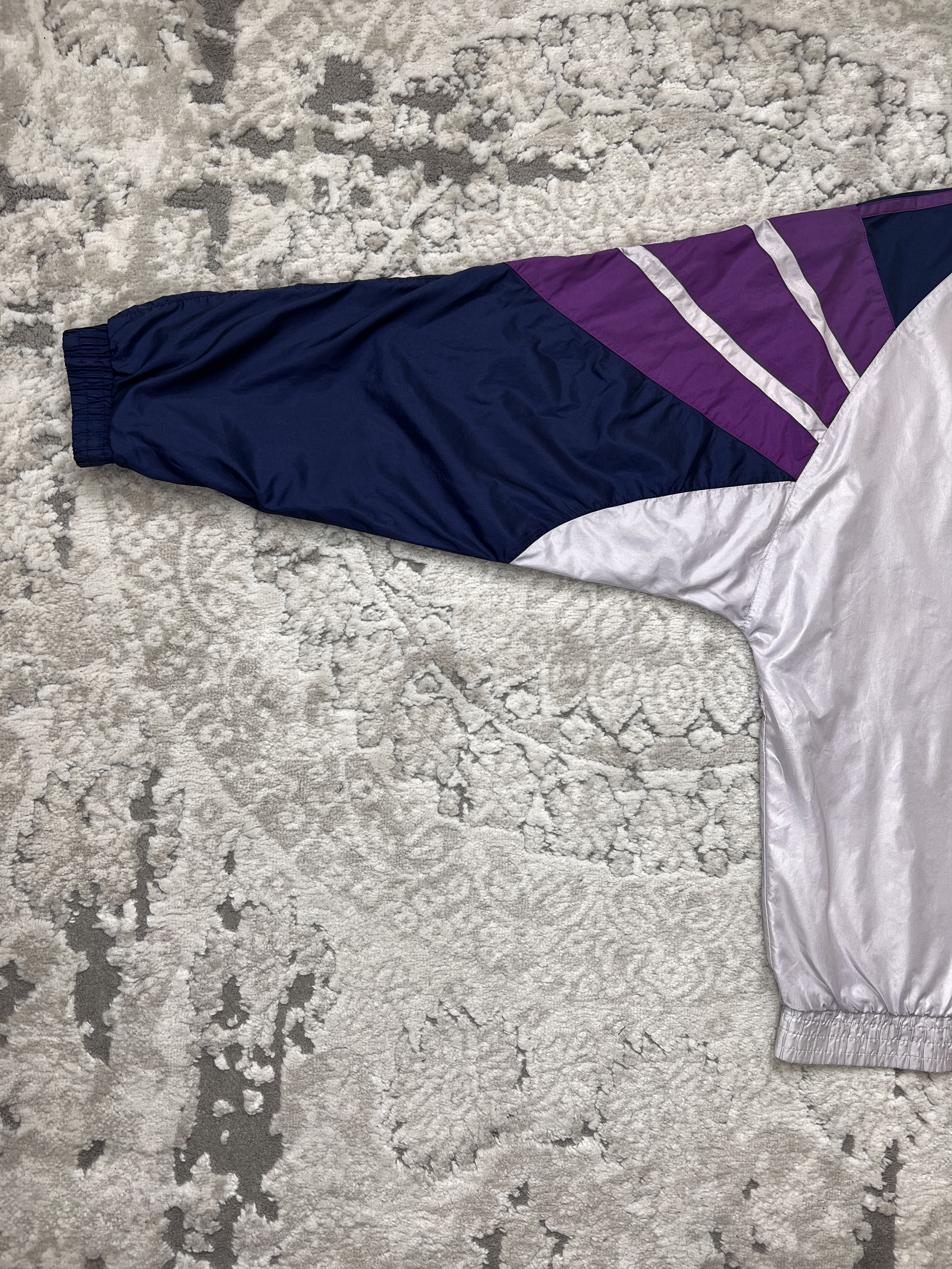 Adidas Vintage Adidas Chevron Panel Windbreaker Jacket - Size L Size US L / EU 52-54 / 3 - 12 Thumbnail