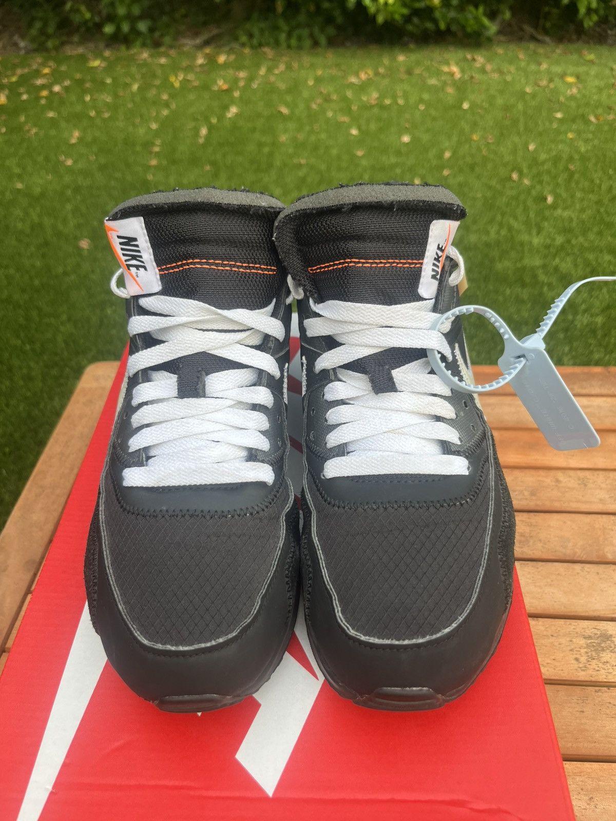 Nike × Off-White Air Max 90 Off White “Black” Size US 8 / EU 41 - 5 Thumbnail