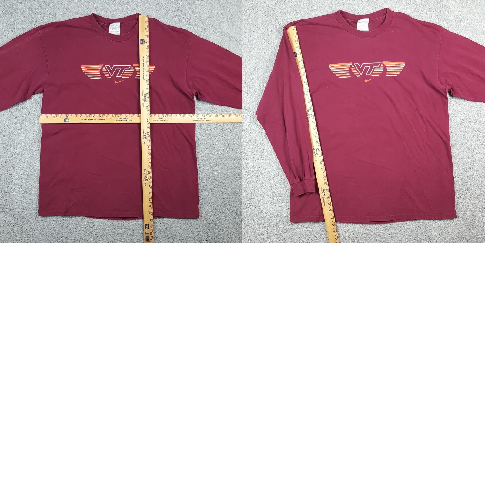 Nike Vintage Nike Virginia Tech Hokies Long Sleeve T-Shirt Men XL Red College NCAA 90s Y2K Football Sports Size US XL / EU 56 / 4 - 8 Thumbnail