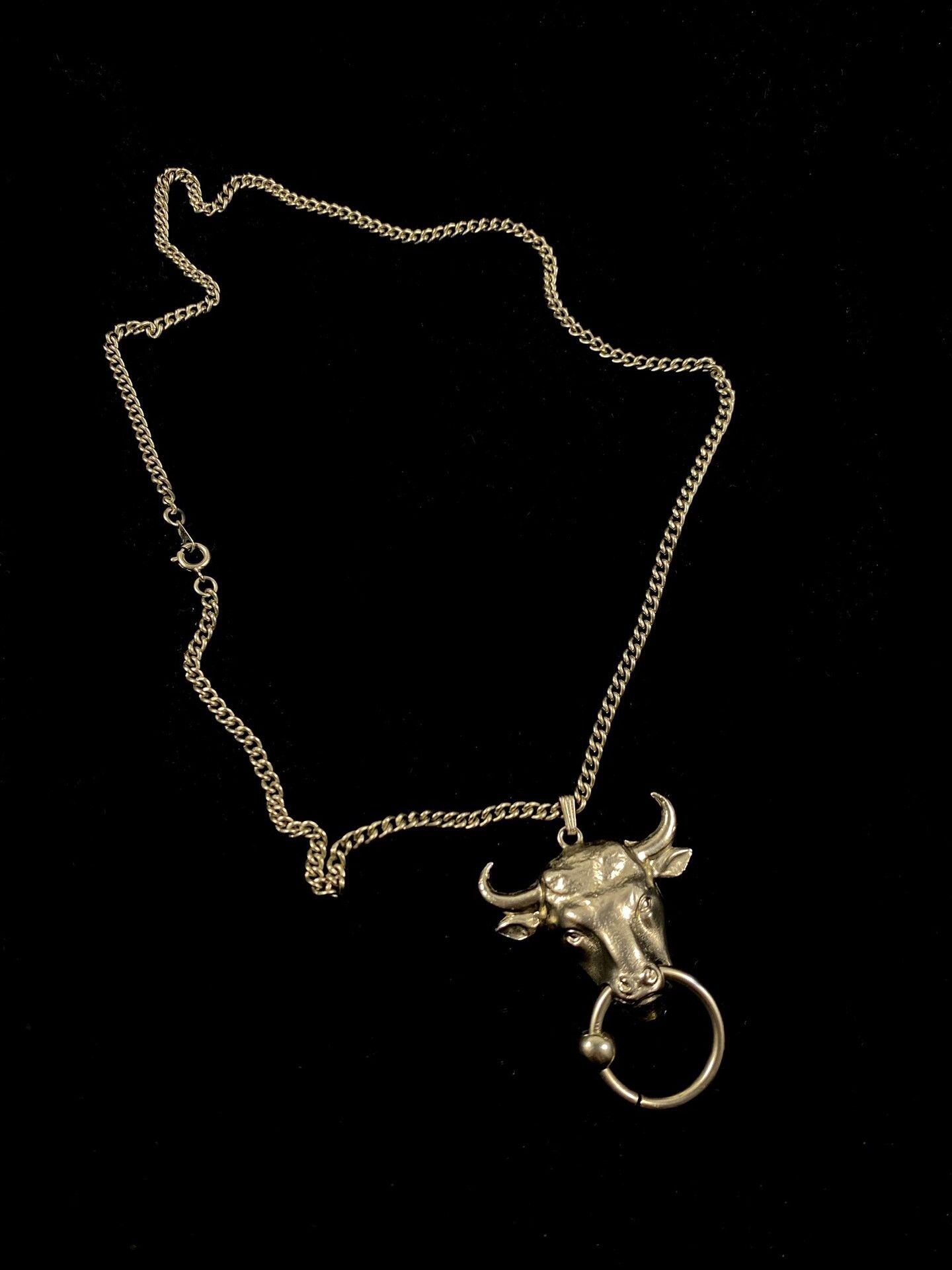 Jean Paul Gaultier Jean Paul Gaultier Bull Head Necklace Size ONE SIZE - 1 Thumbnail