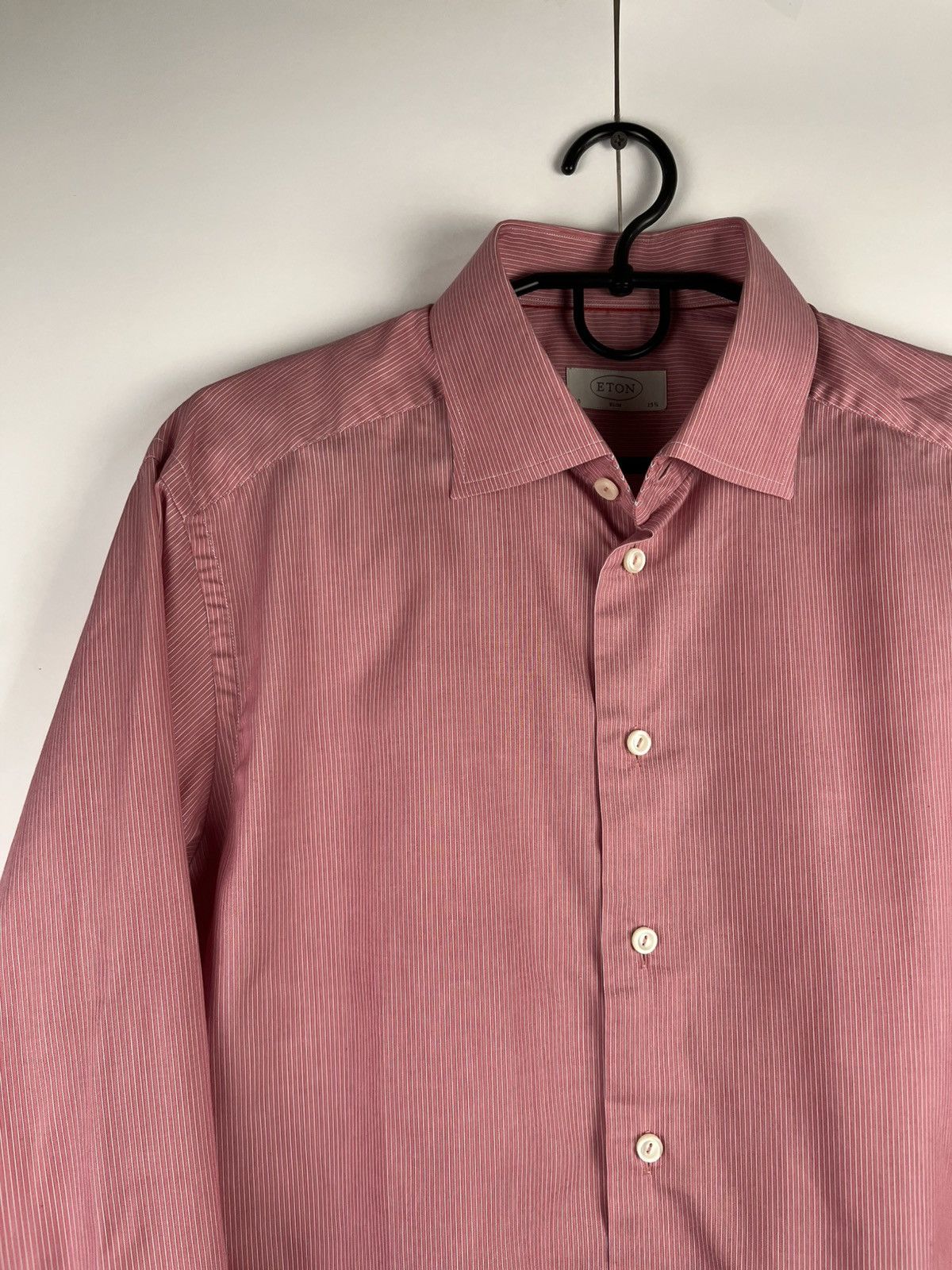 Eton Eton Luxury Striped Cotton Long Sleeve Shirt Button Up Size US L / EU 52-54 / 3 - 2 Thumbnail