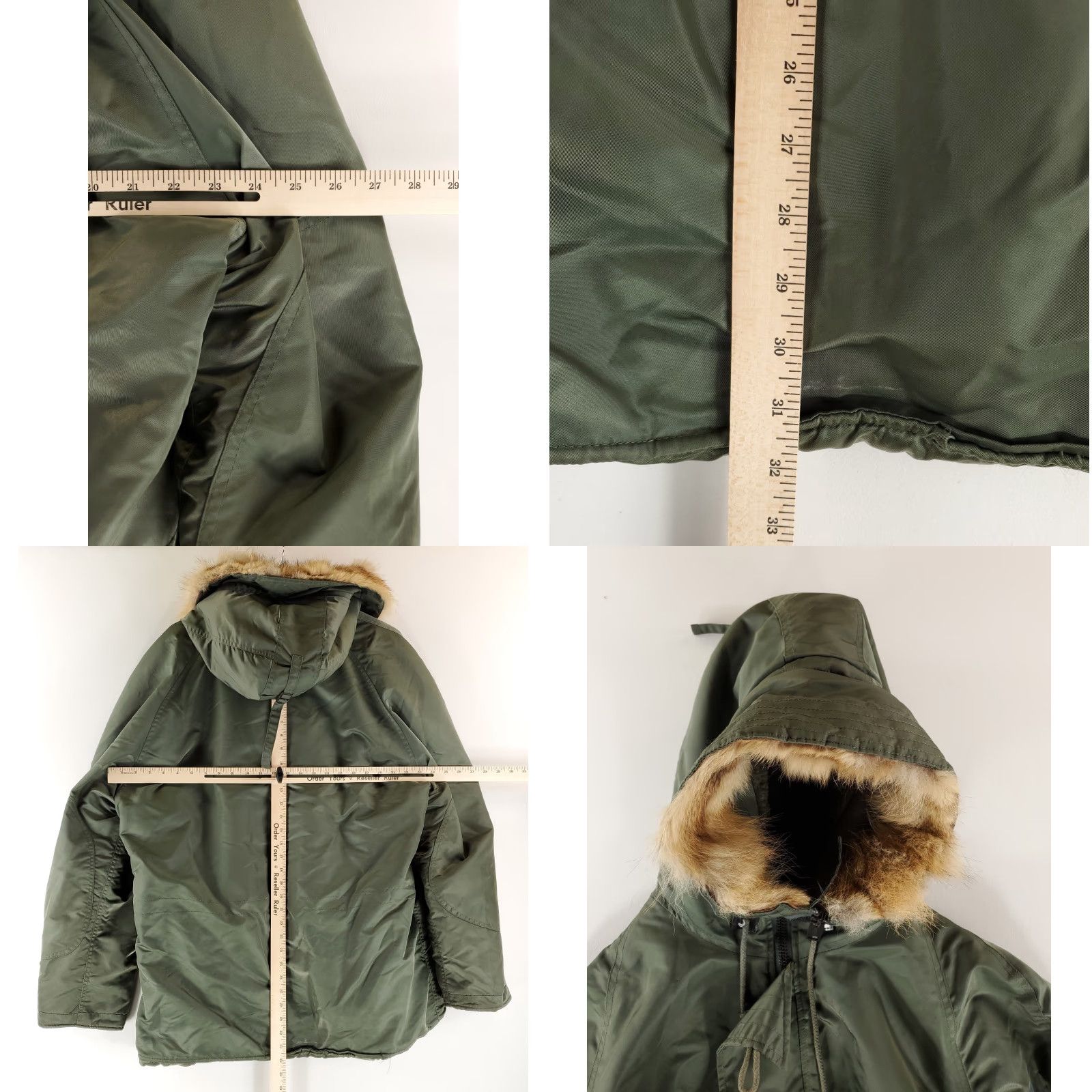 Vintage VINTAGE USAF N-3B Snorkel Parka Heavy Flying Jacket Scovill Mens M Green Jacket Mens Size US M / EU 48-50 / 2 - 9 Thumbnail