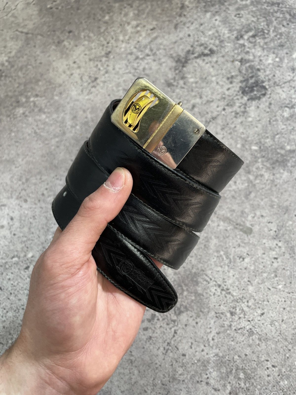 Valentino Vintage Y2K Classic Valentino Black Belt size: 30/32 Size 32 - 5 Thumbnail