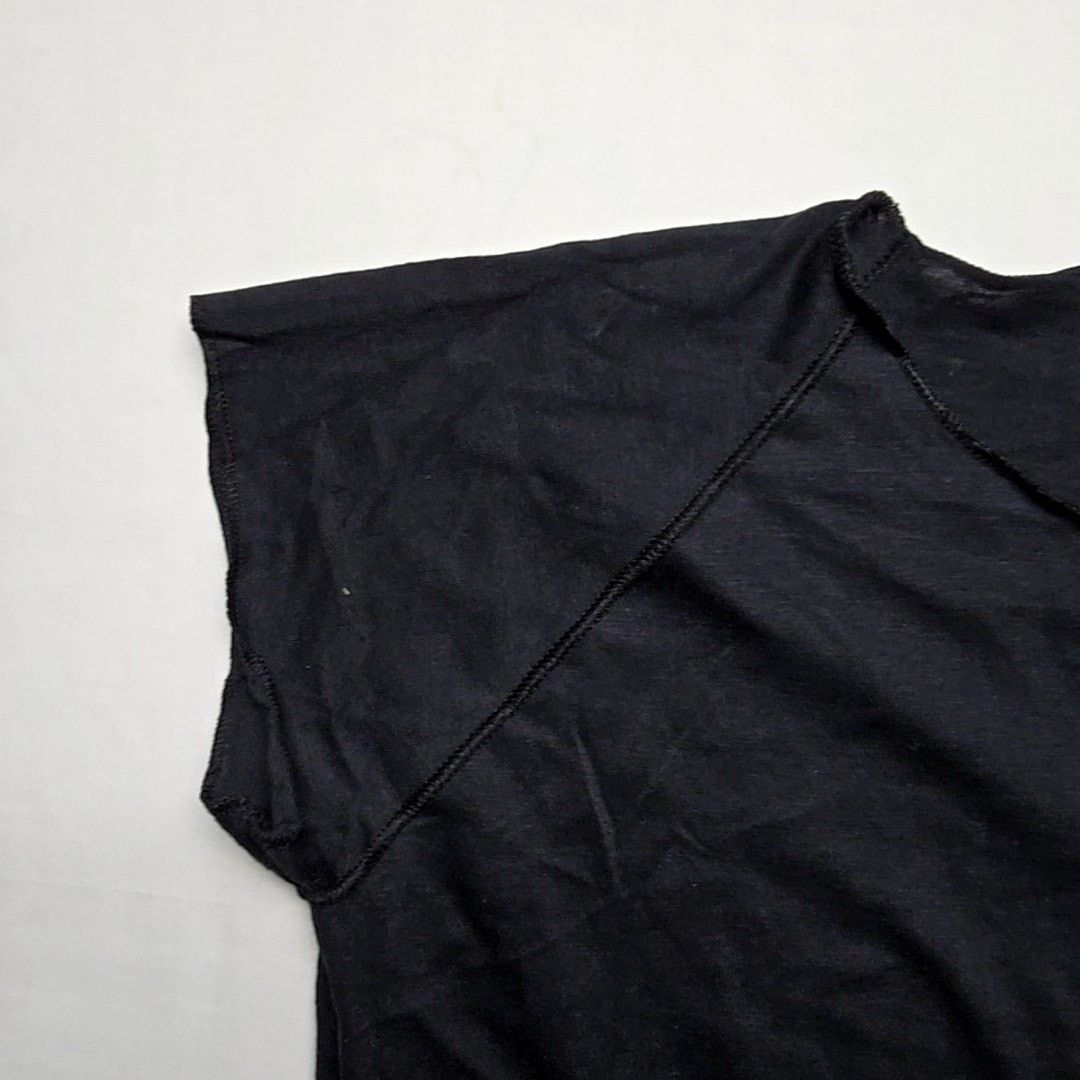 Vintage Vintage Women's Black Blank Shirt Top Bantam Women Large 80s Size L / US 10 / IT 46 - 4 Thumbnail