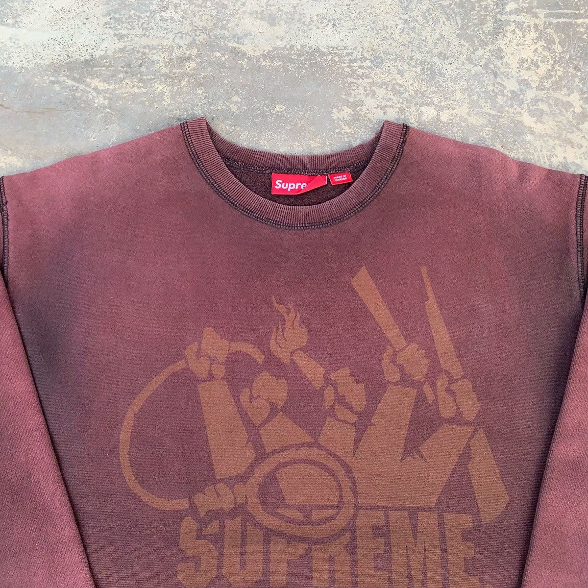 Supreme Rare! Vintage Faded Supreme Lench Mob Sweatshirt Size US L / EU 52-54 / 3 - 6 Thumbnail