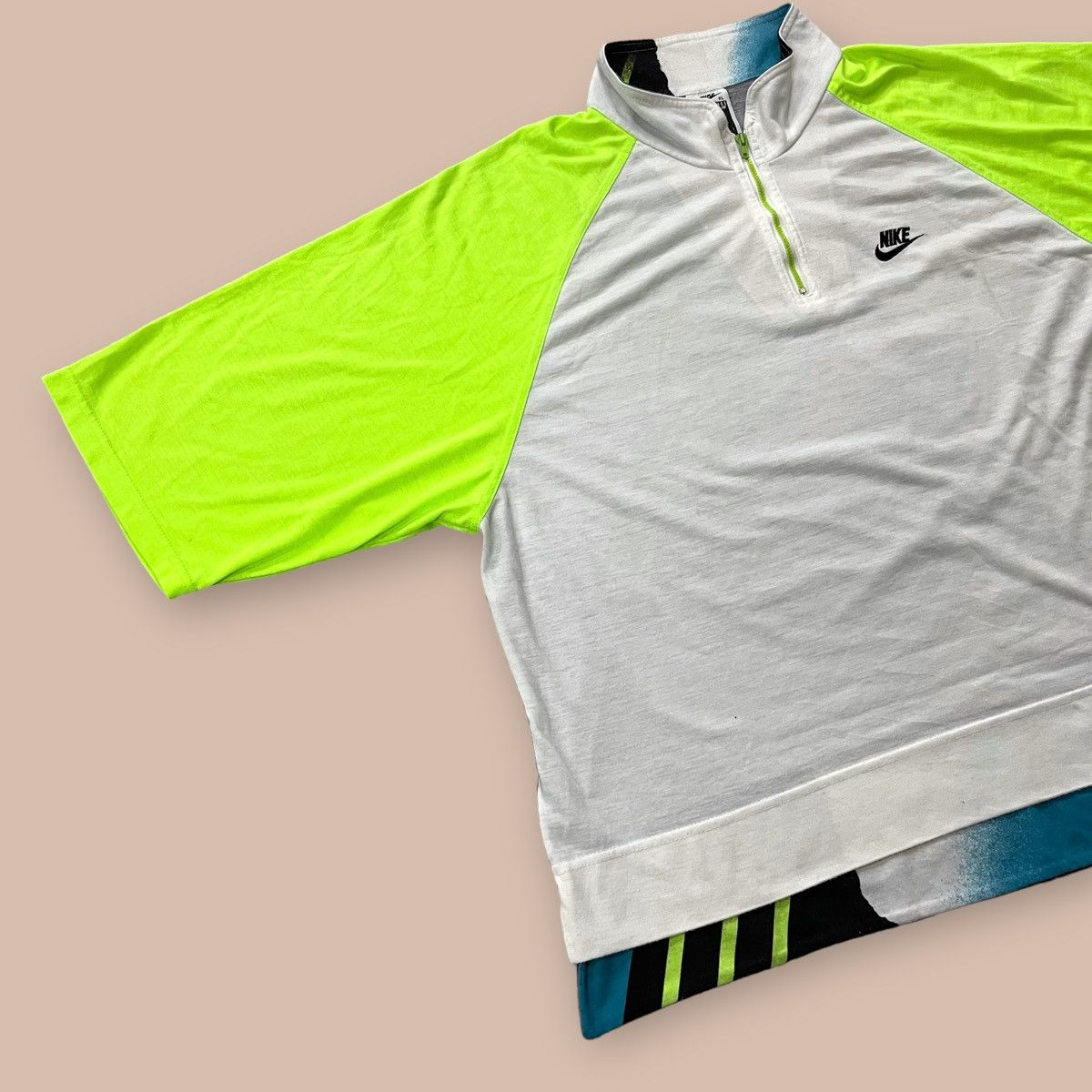 Nike Vintage 1990s Nike Challenge Court Half Zip Shirt italy made Size US XL / EU 56 / 4 - 6 Thumbnail