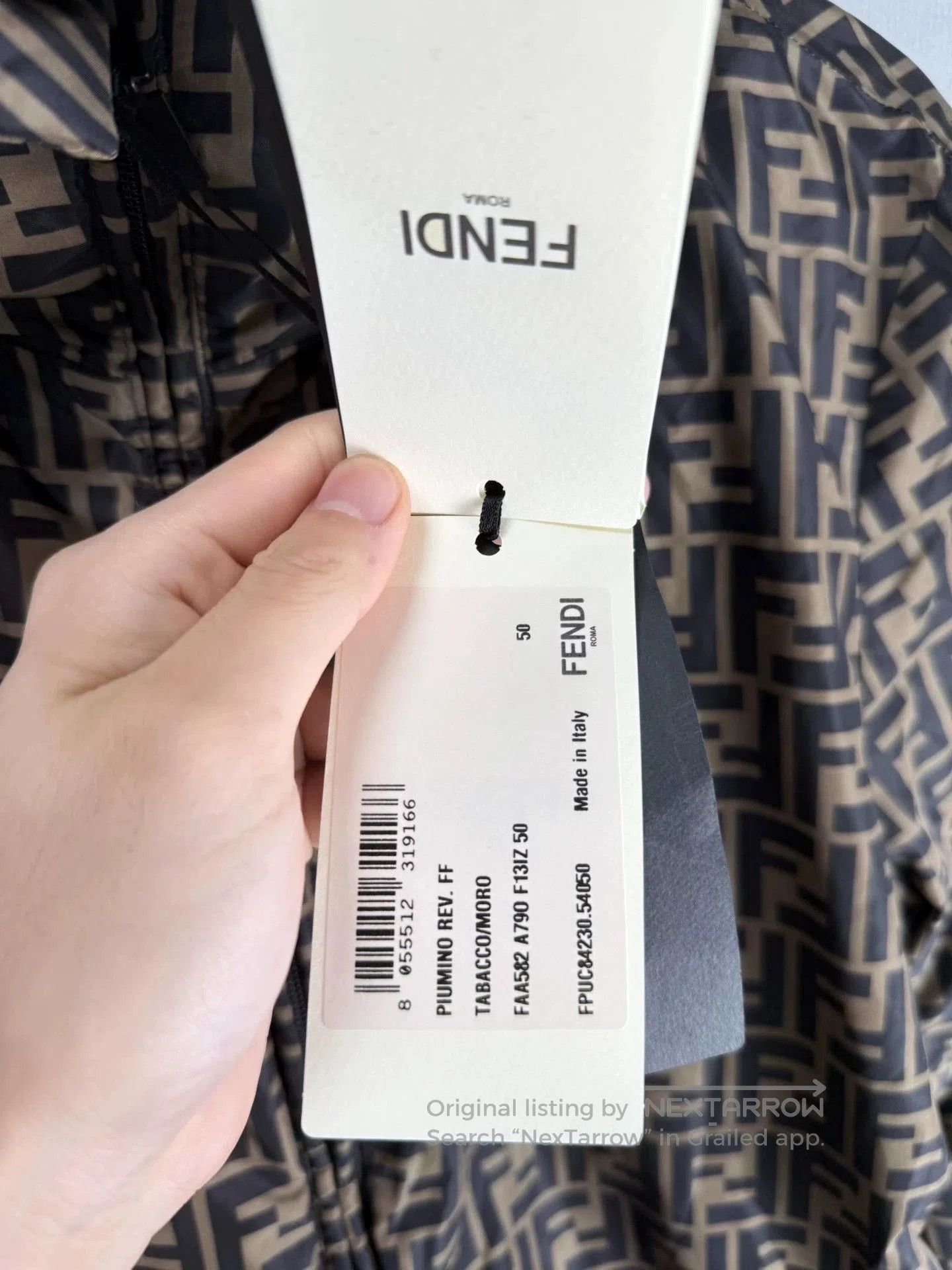 Fendi Fendi Brown Reversible Hooded Down Jacket. Size US L / EU 52-54 / 3 - 8 Thumbnail