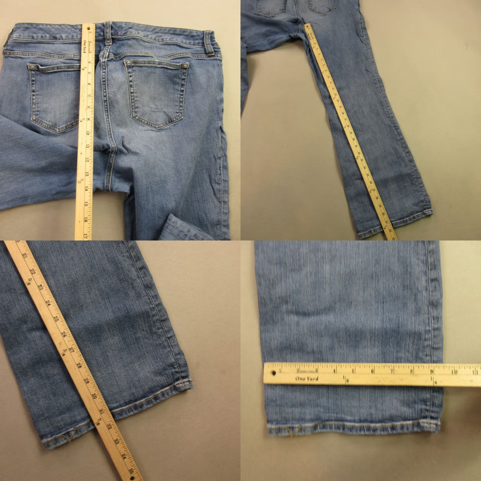 Torrid Torrid Jeans Womens 18 Wide-Leg Denim Pockets Blue Regular Rise 32in Inseam 32in Cotton Blend Stretch Lightweight Casual Size 40" / US 18 - 8 Thumbnail